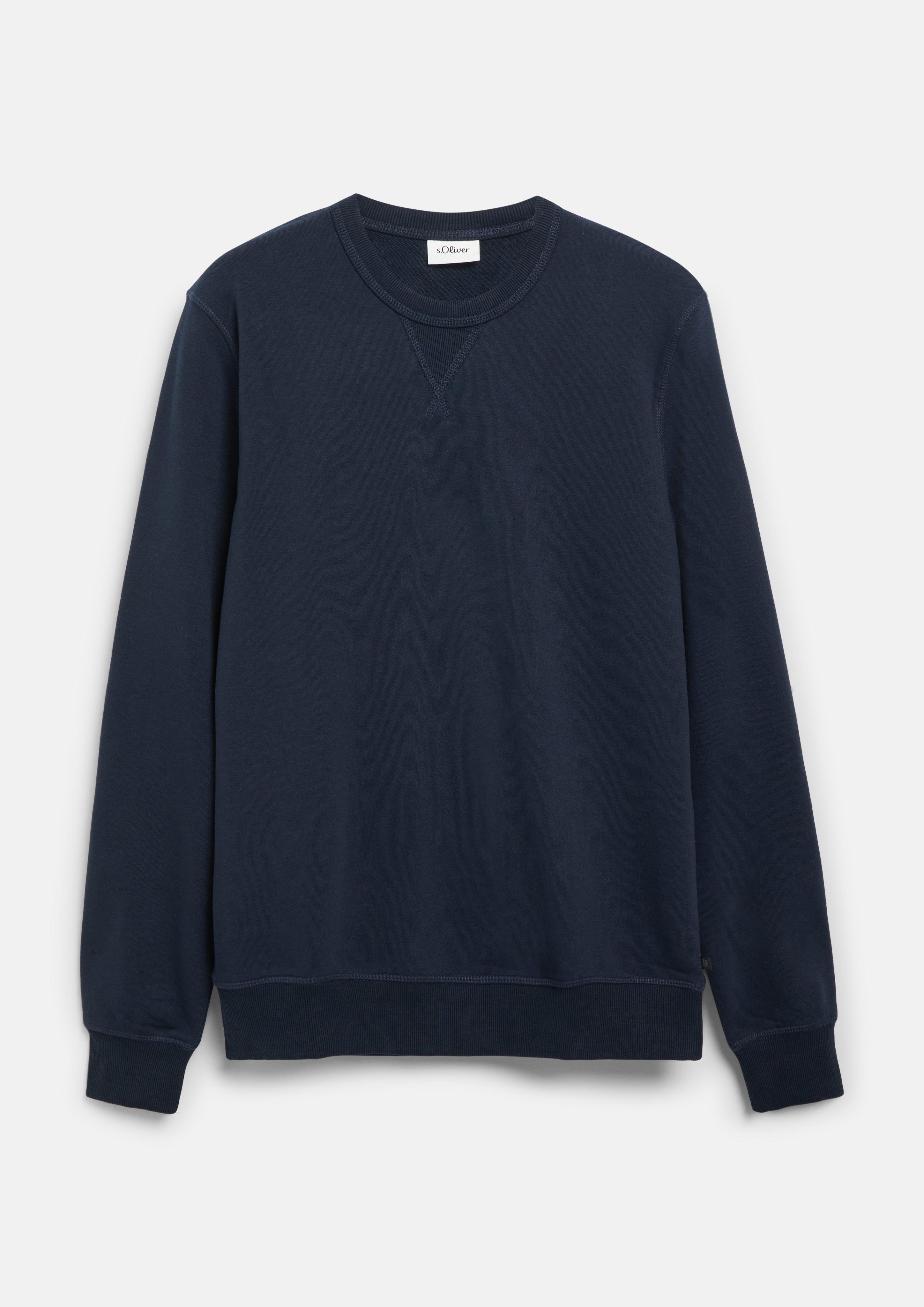 Hommes Sweat-shirt en bleu de s.Oliver