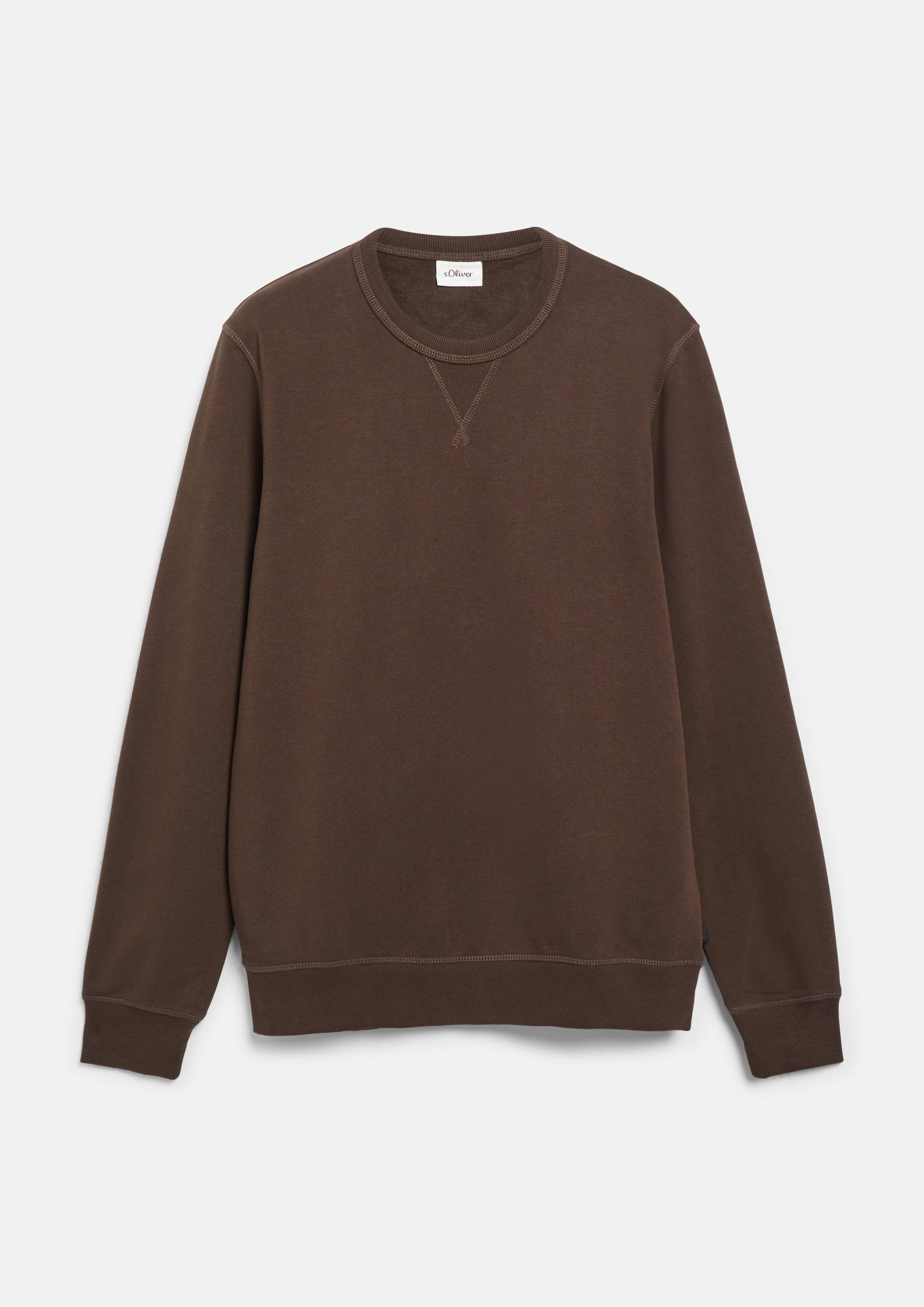 Hommes Sweat-shirt en brun de s.Oliver