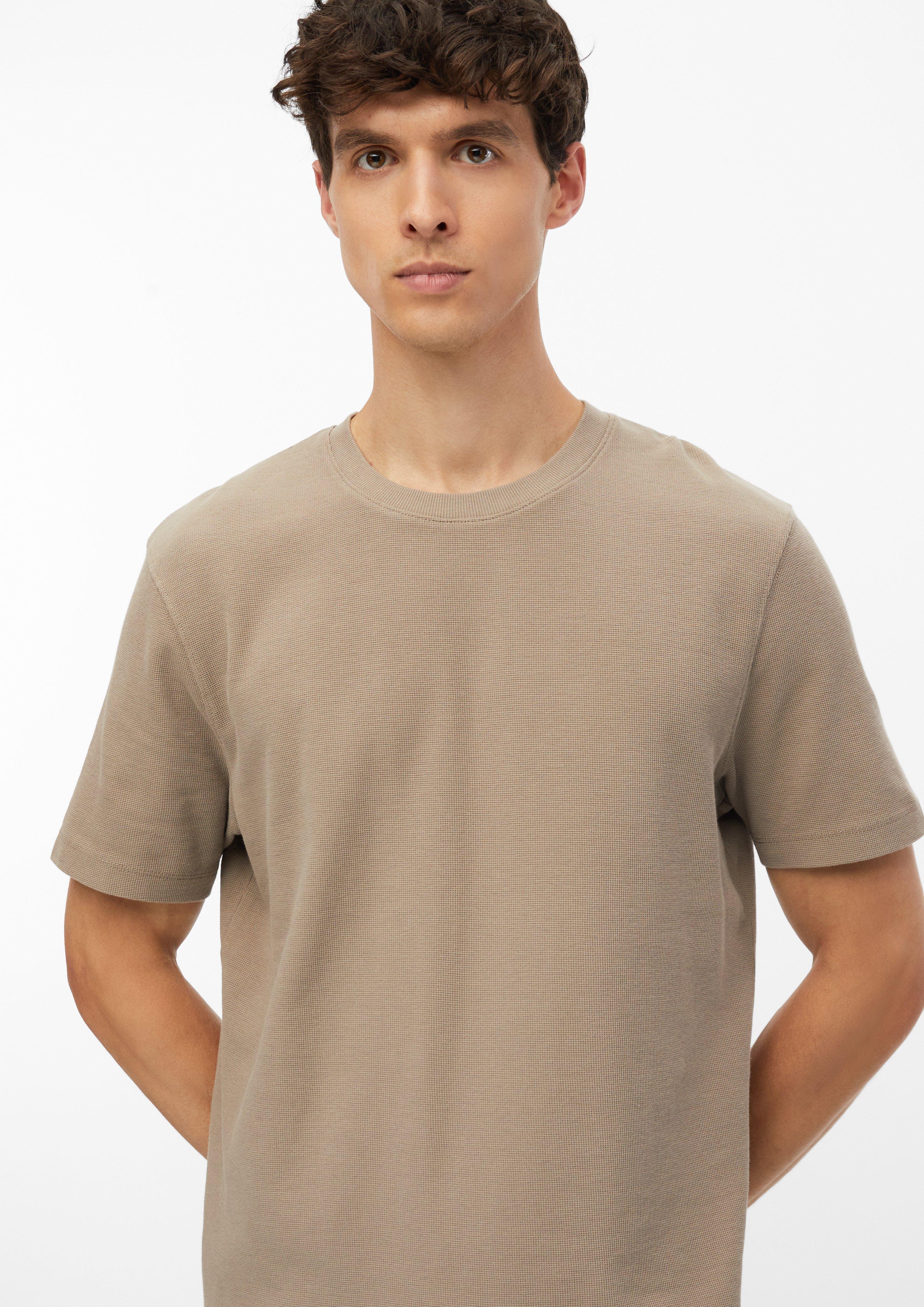 Hommes T-shirt en jersey gaufré 100 % coton en brun de s.Oliver