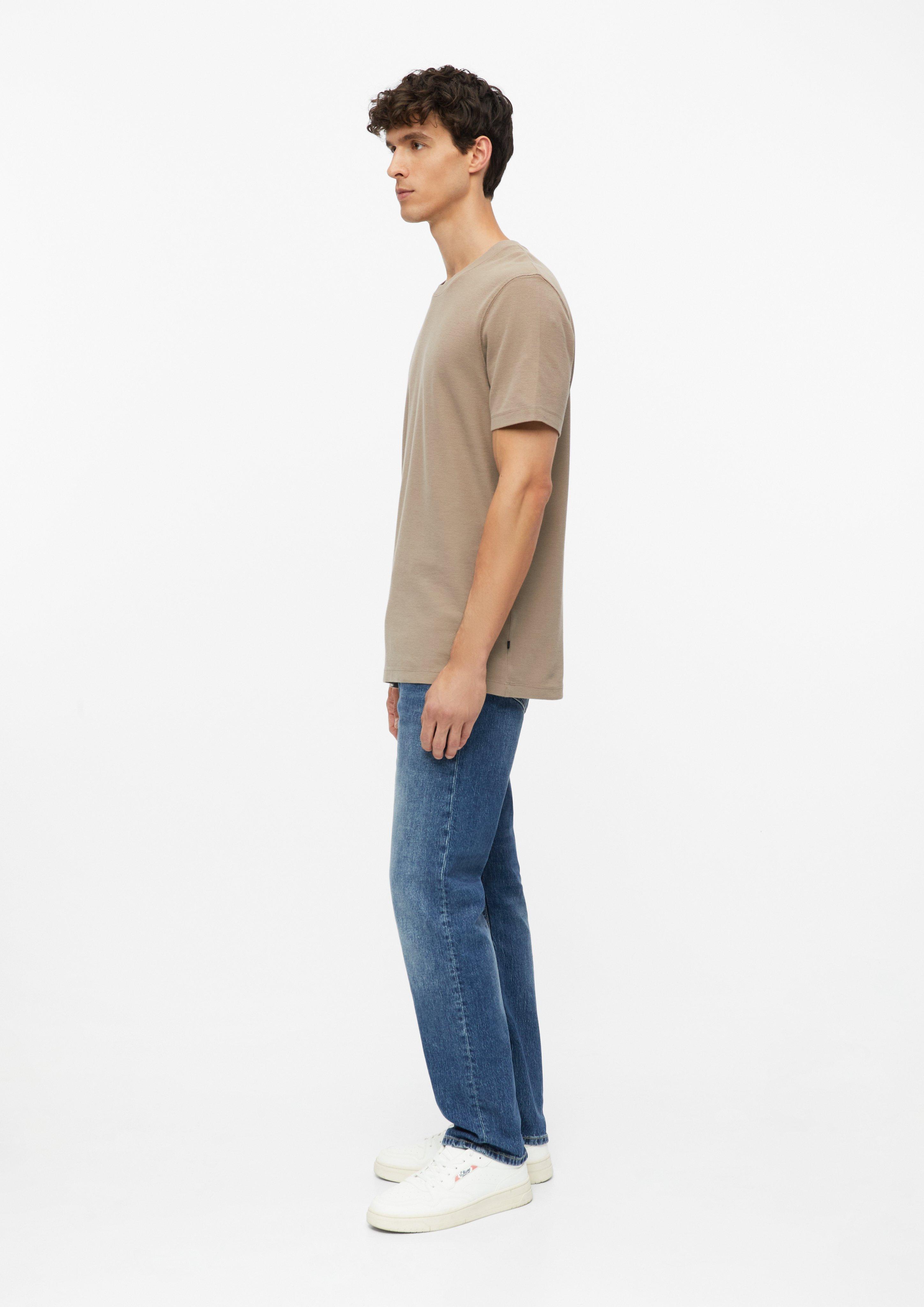 Hommes T-shirt en jersey gaufré 100 % coton en brun de s.Oliver