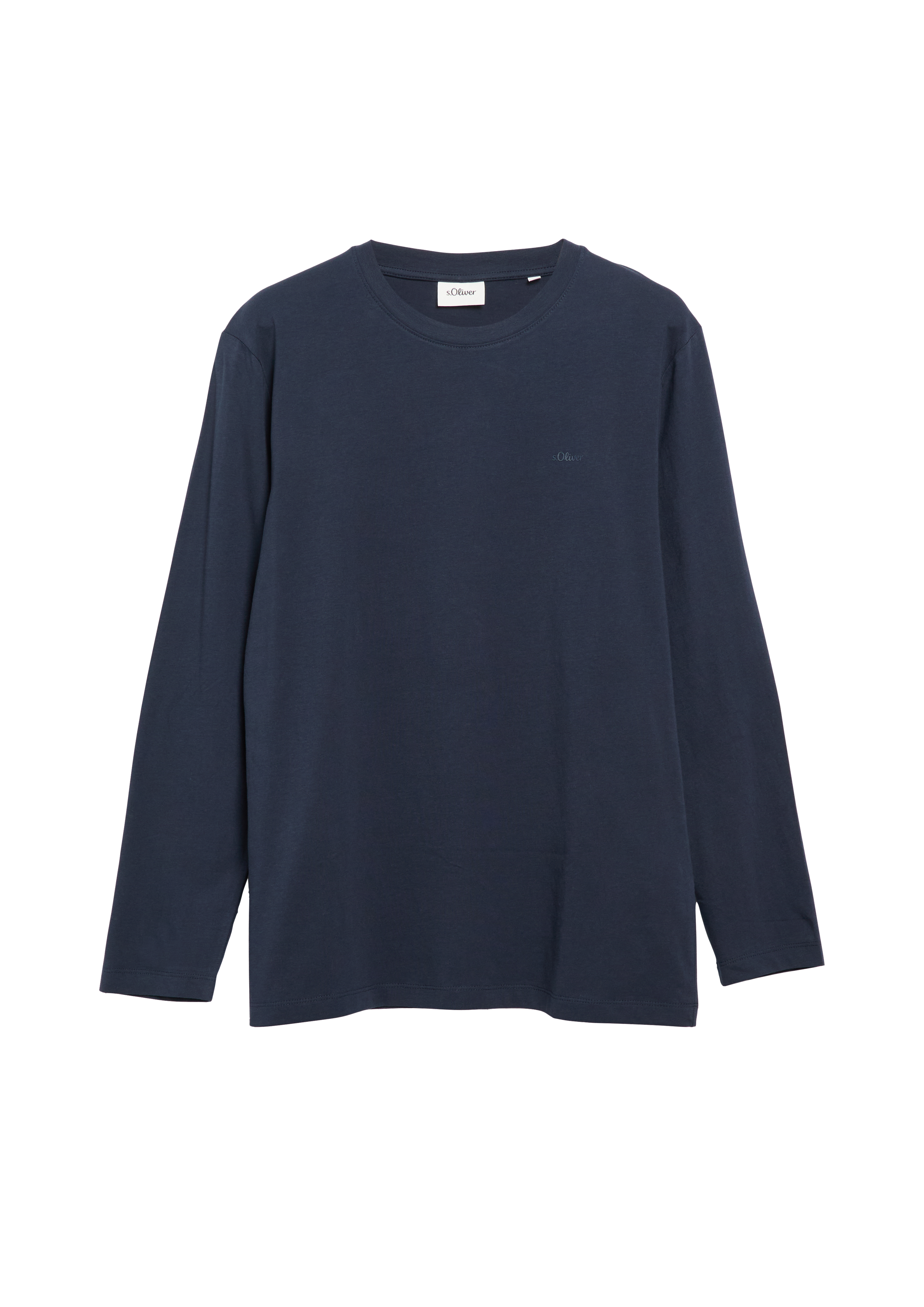 Katoenen shirt met lange mouwen en logo