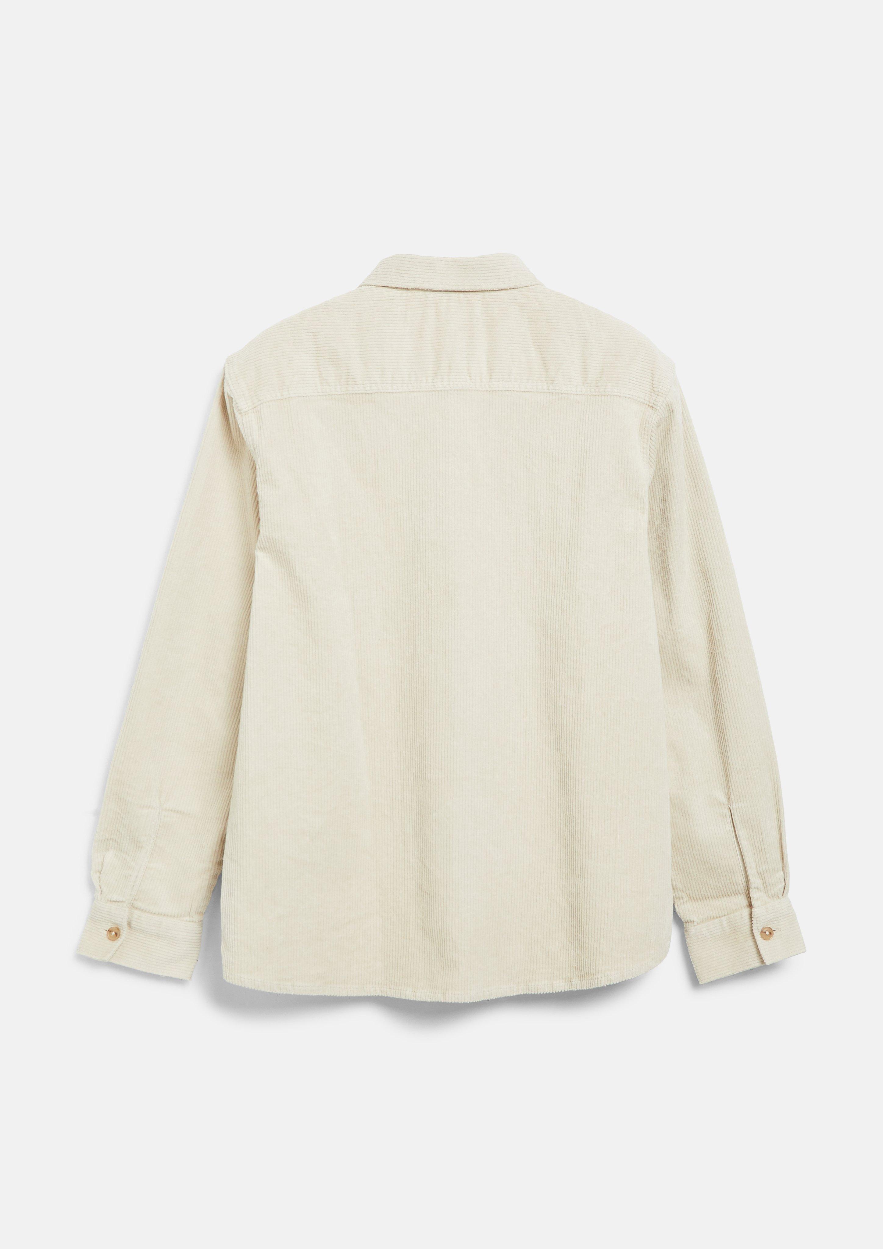 Hommes Surchemise décontractée en velours côtelé et coton stretch en beige de s.Oliver