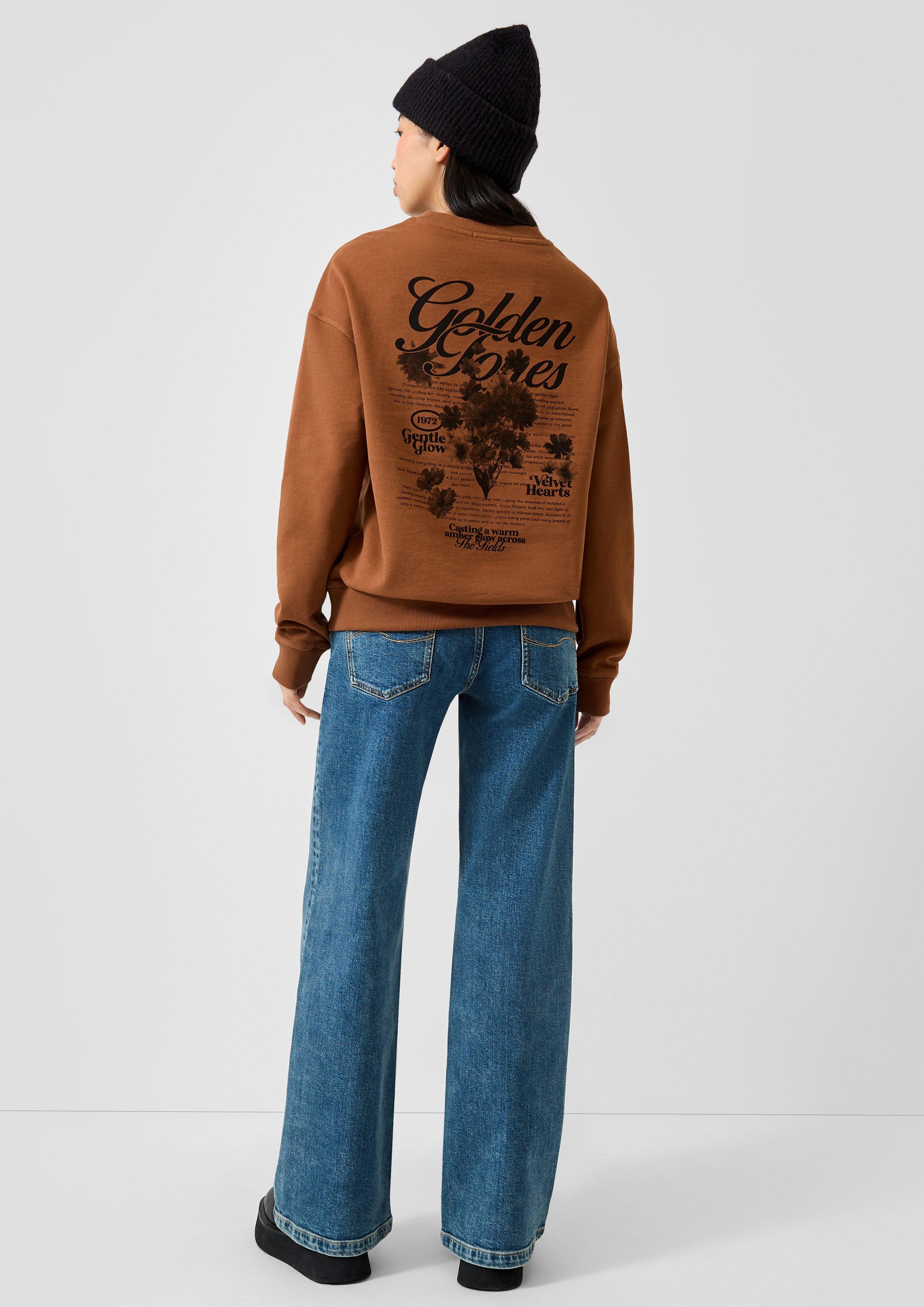 Femmes Sweat-shirt en brun de QS