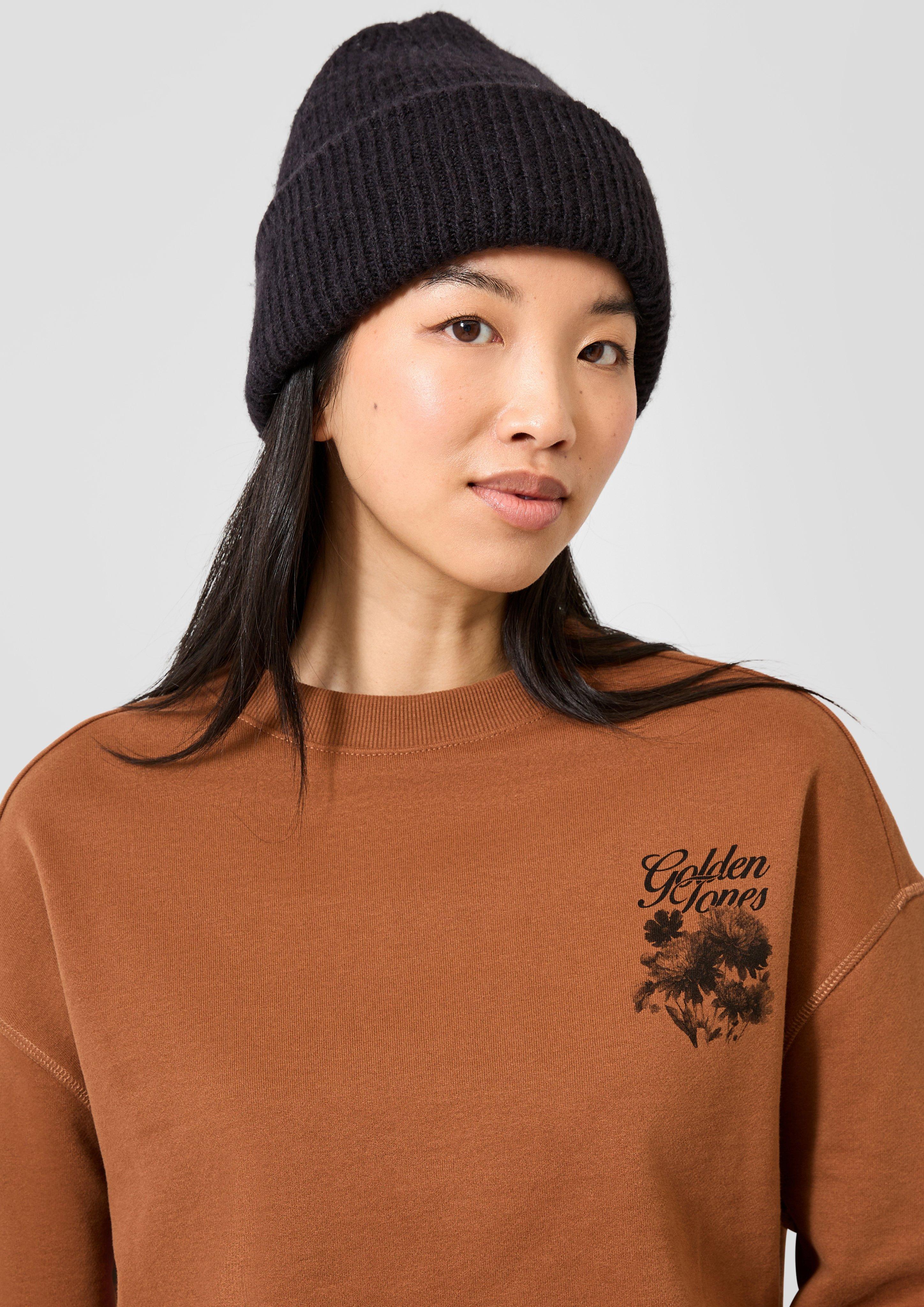 Femmes Sweat-shirt en brun de QS