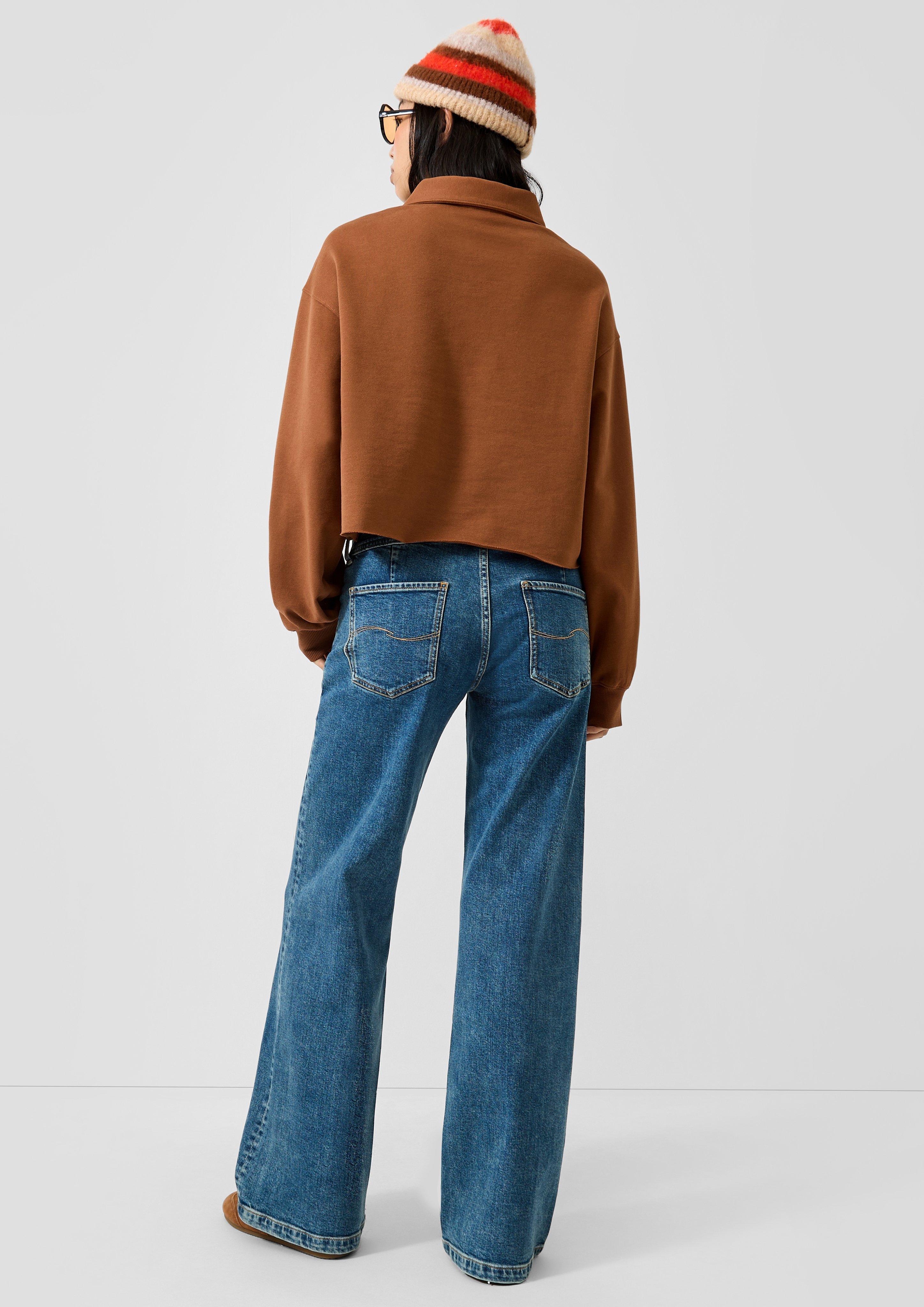 Femmes Sweat-shirt en brun de QS