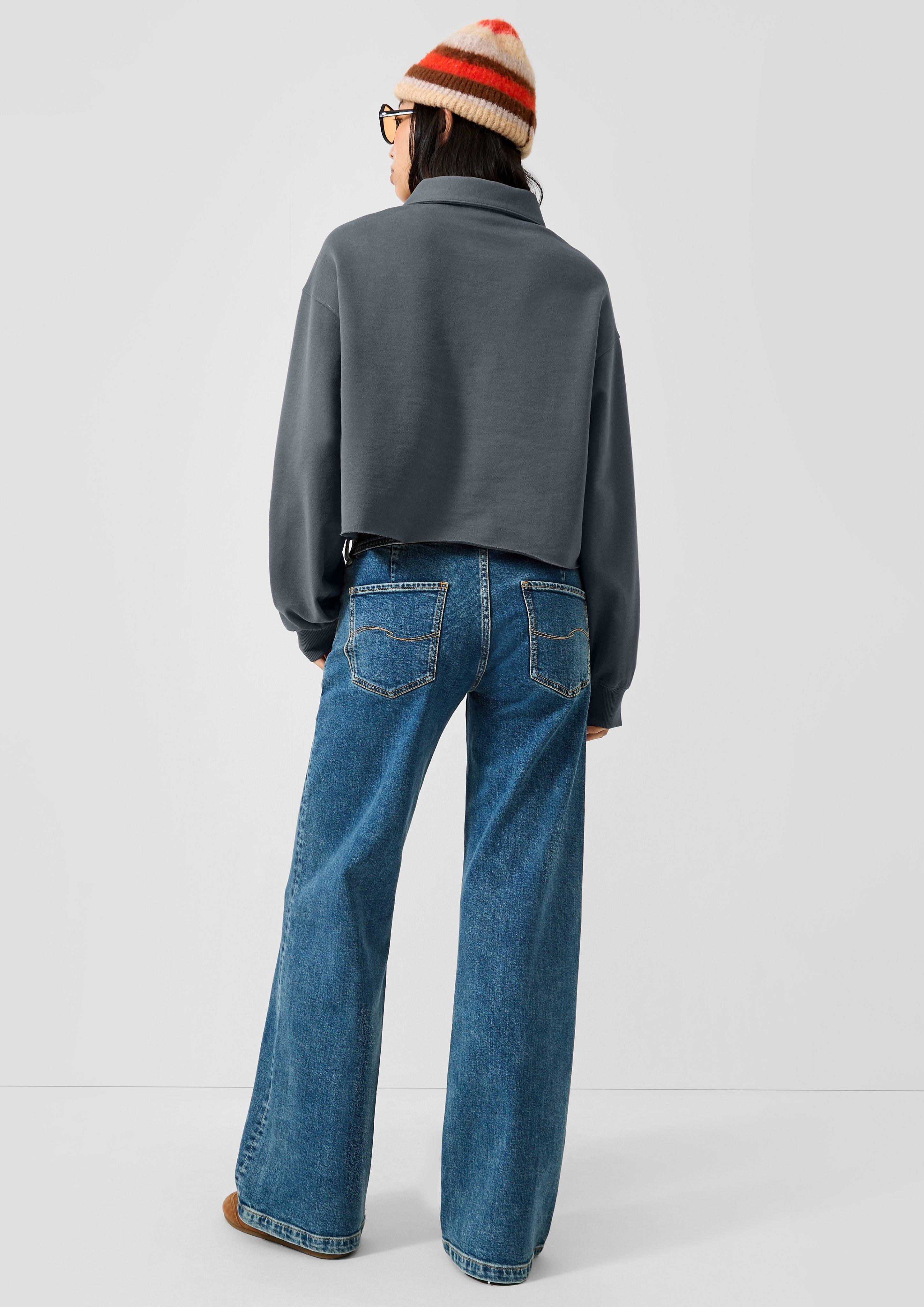 Femmes Sweat-shirt en gris de QS