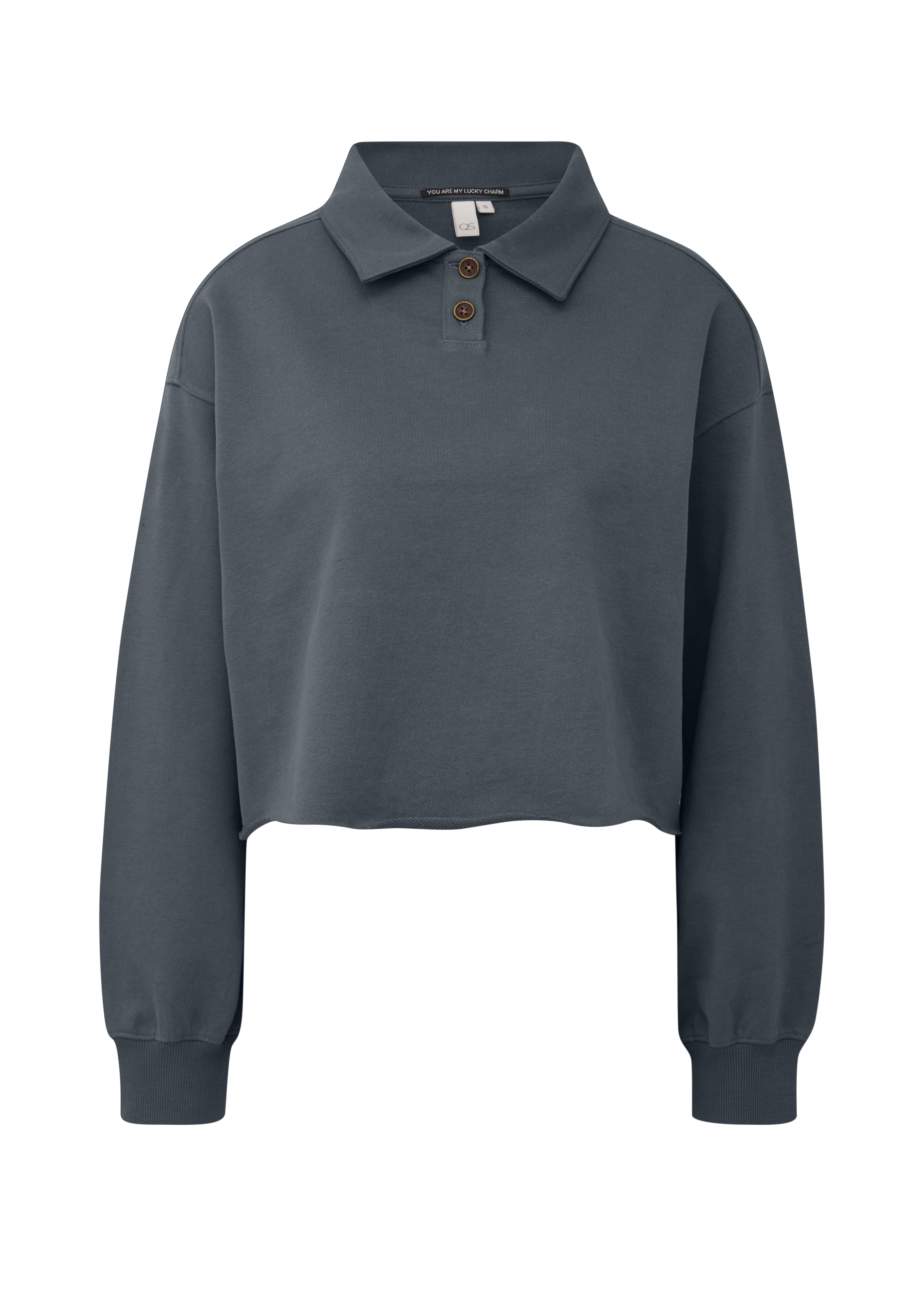 Kort polo-sweatshirt