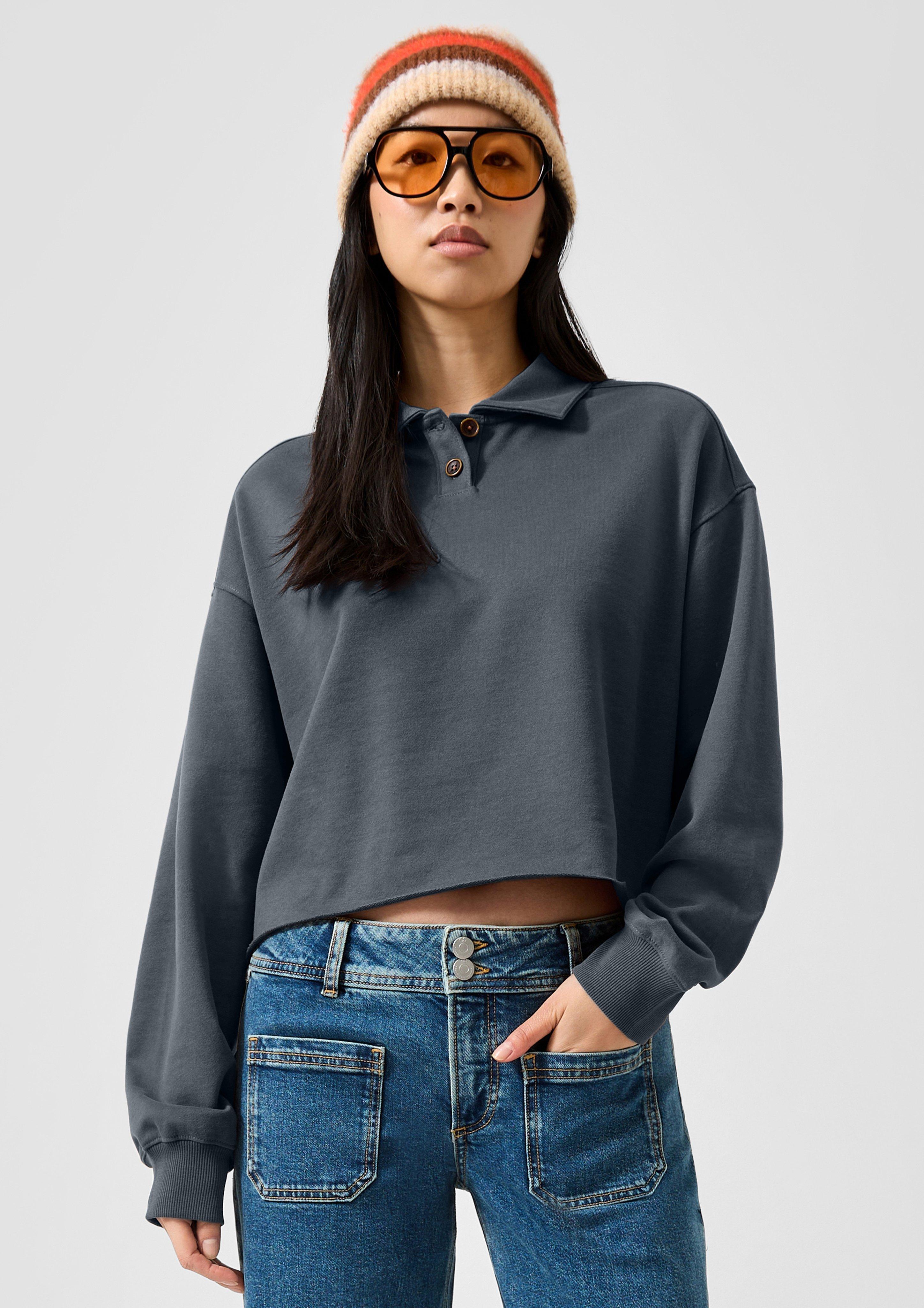 Femmes Sweat-shirt en gris de QS
