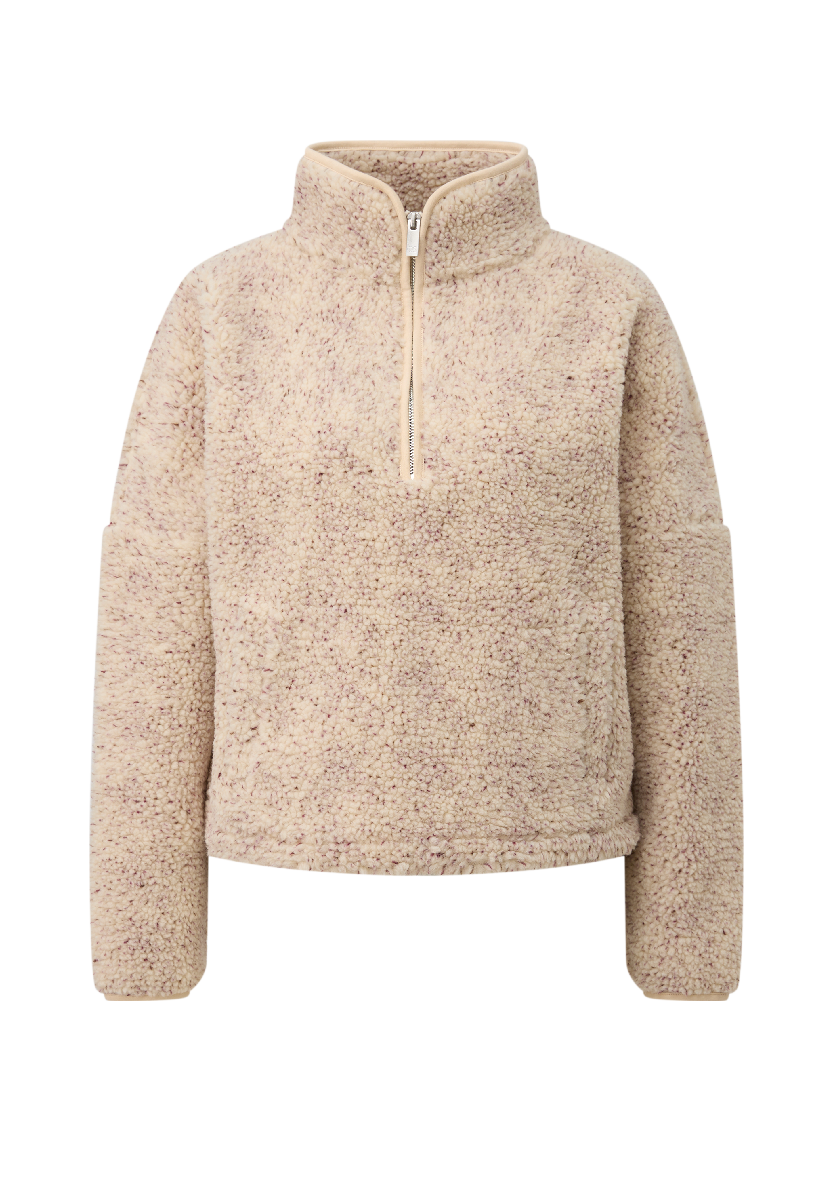 Teddy-sweatshirt met gemêleerd effect
