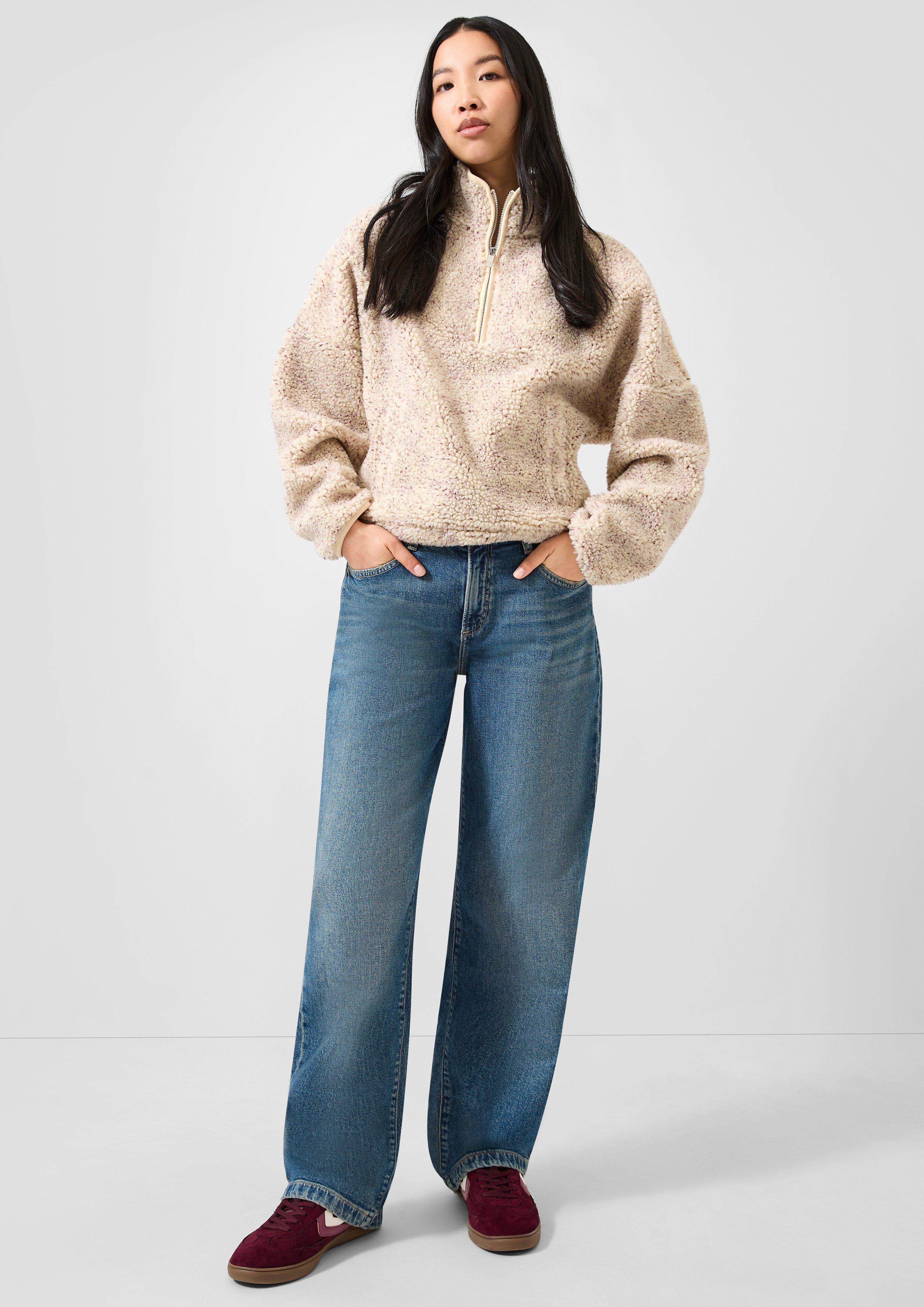 Femmes Sweat-shirt en beige de QS
