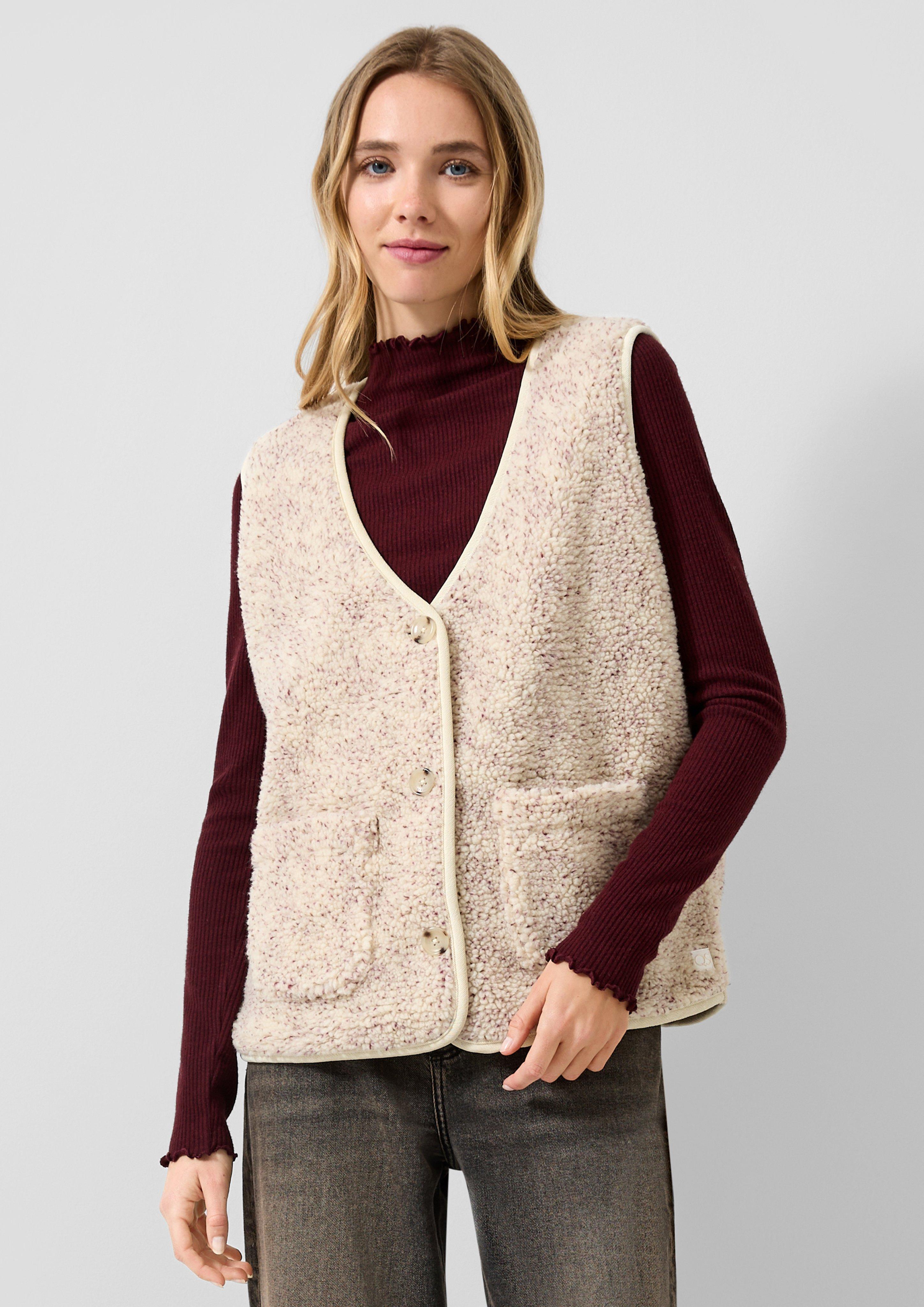 Gilet d'intérieur en beige de QS