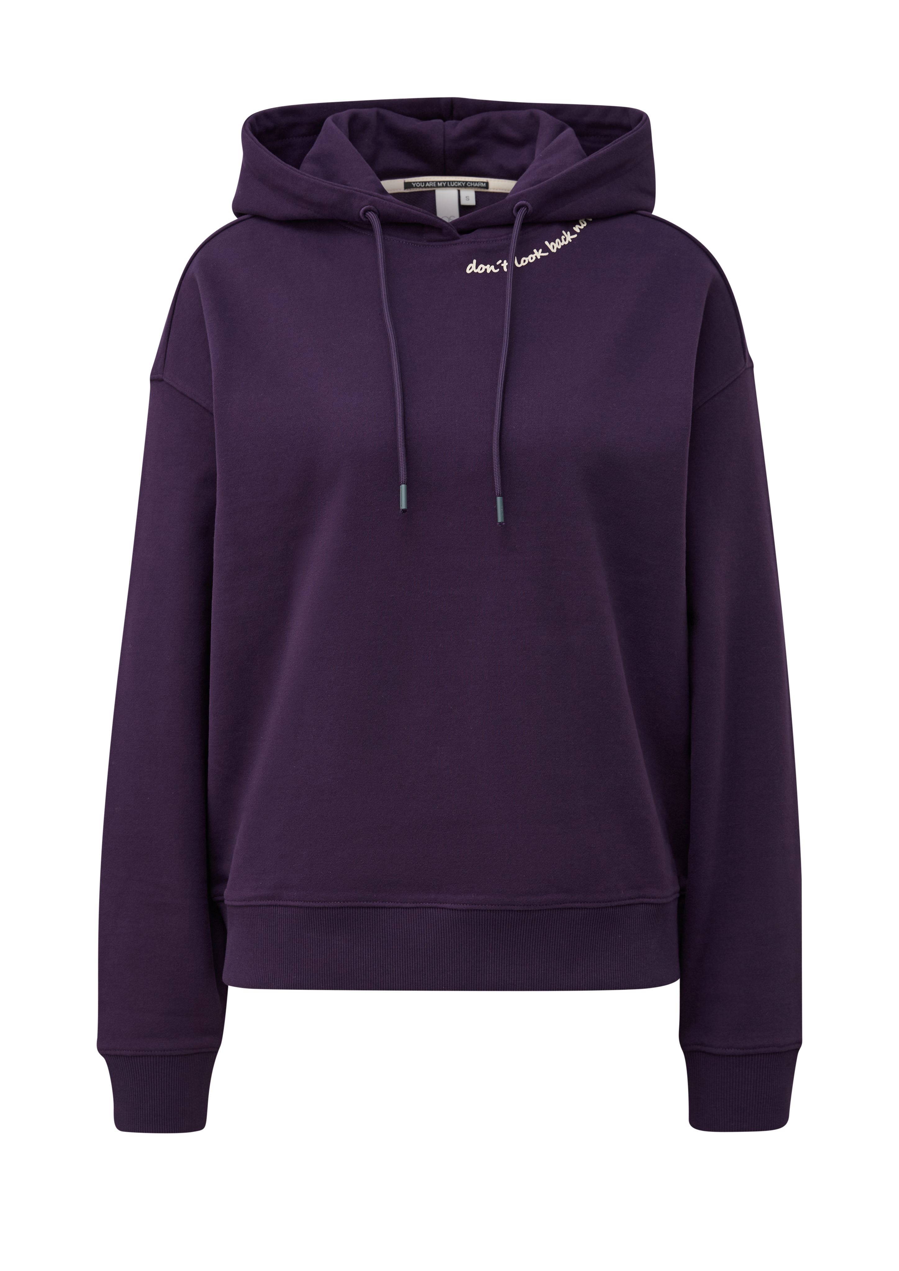Zachte hoodie met opdruk op de rug
