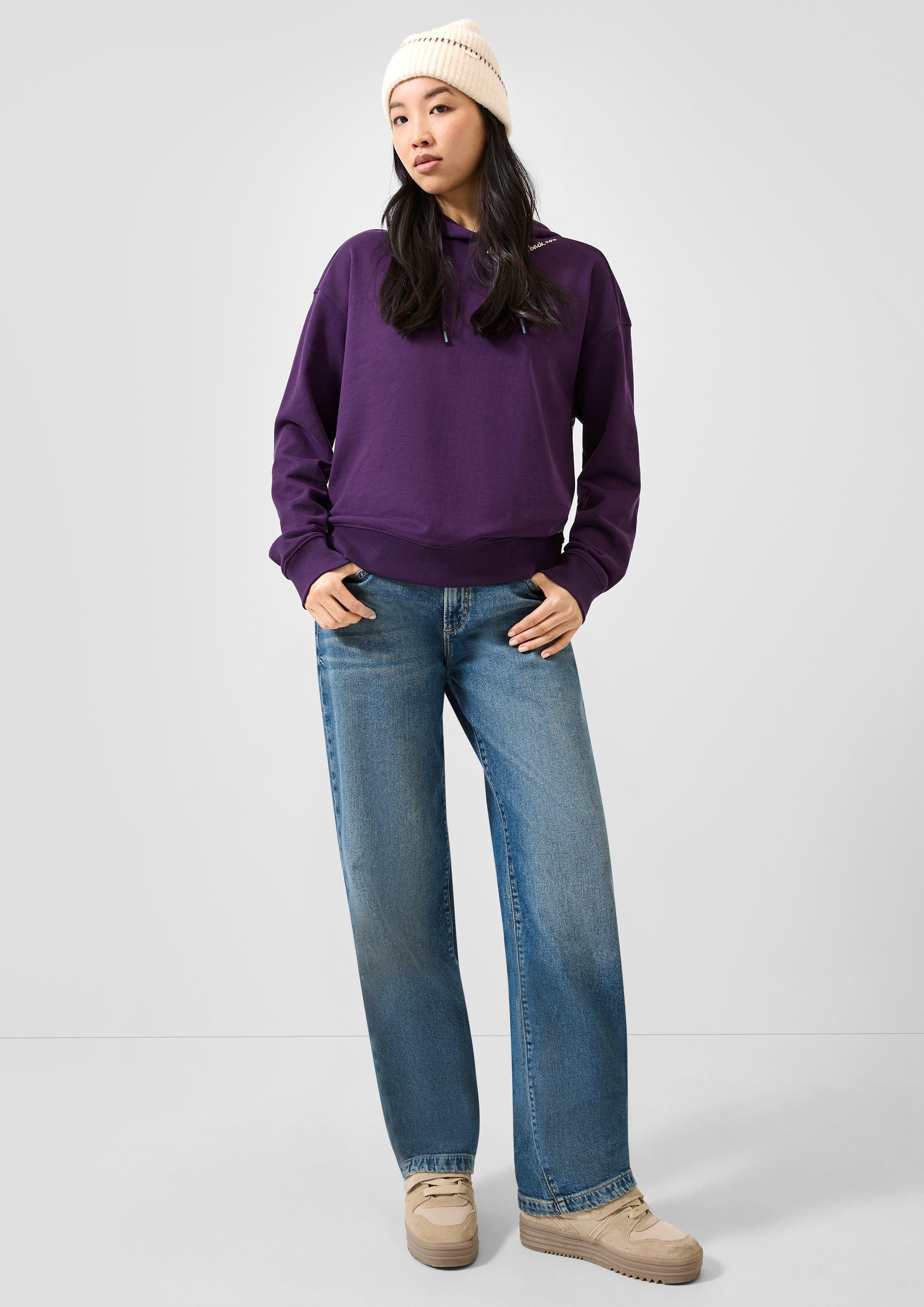 Femmes Sweatshirt en violet de QS