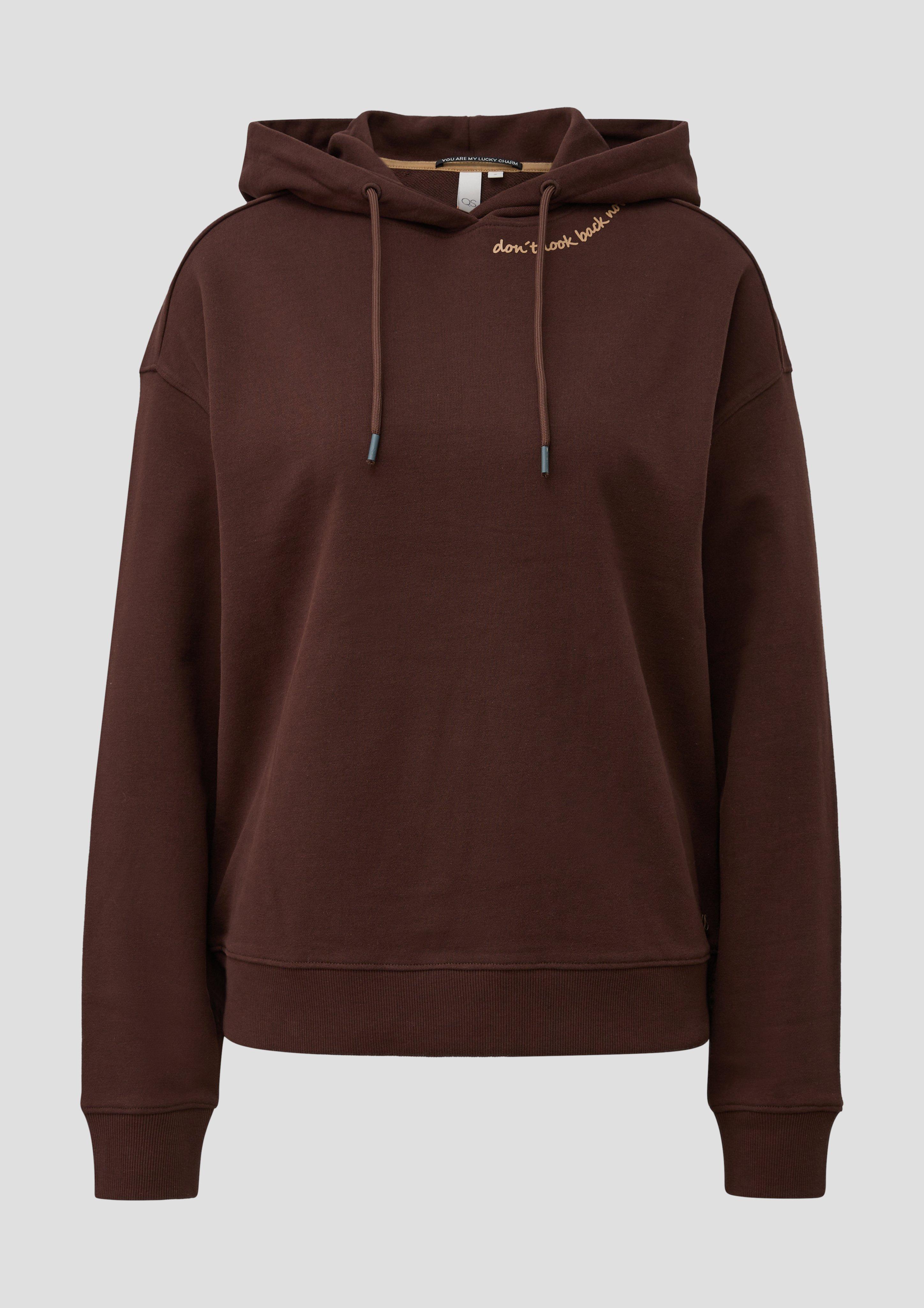 Women Sweatshirt in brown by QS