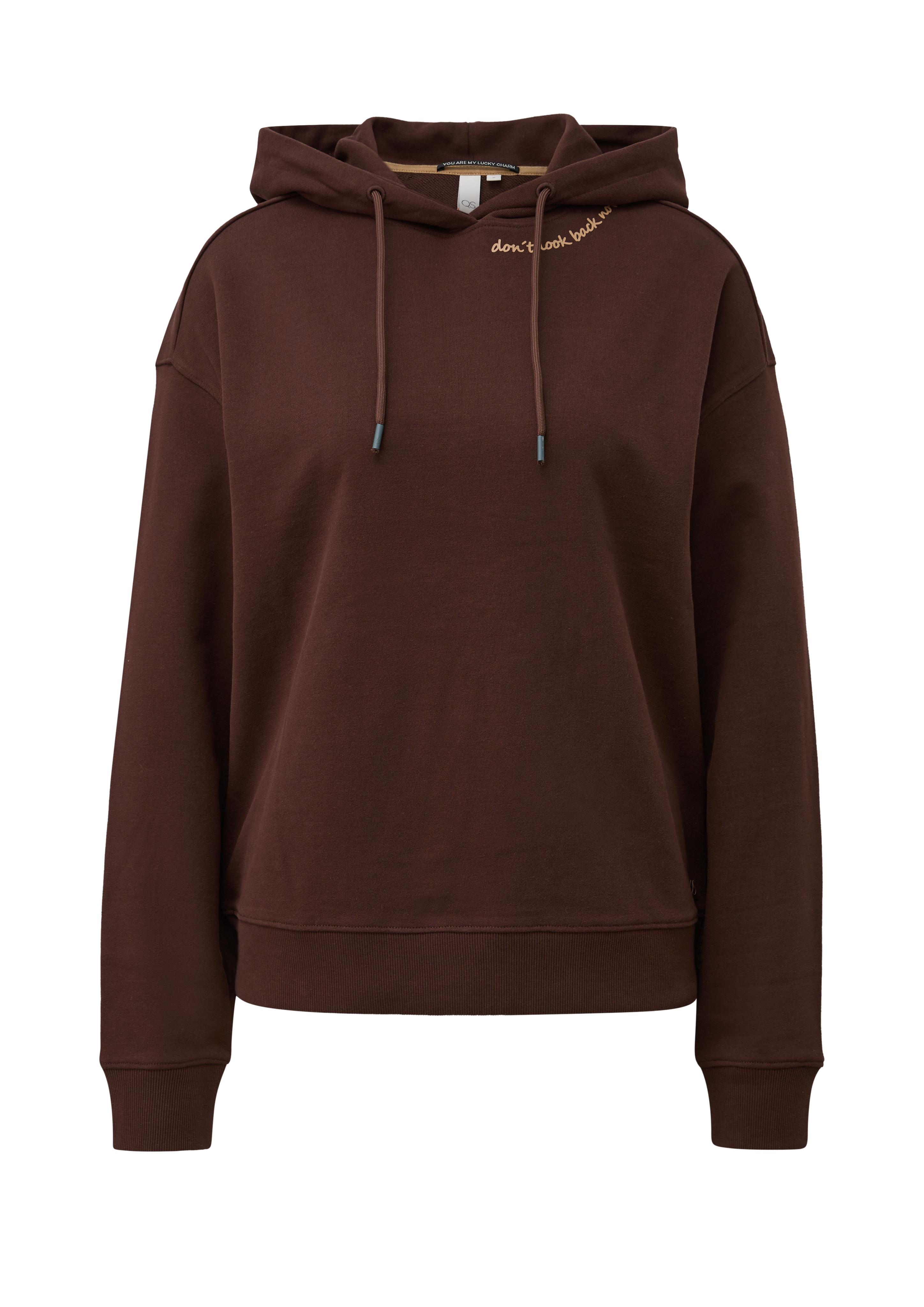 Zachte hoodie met opdruk op de rug