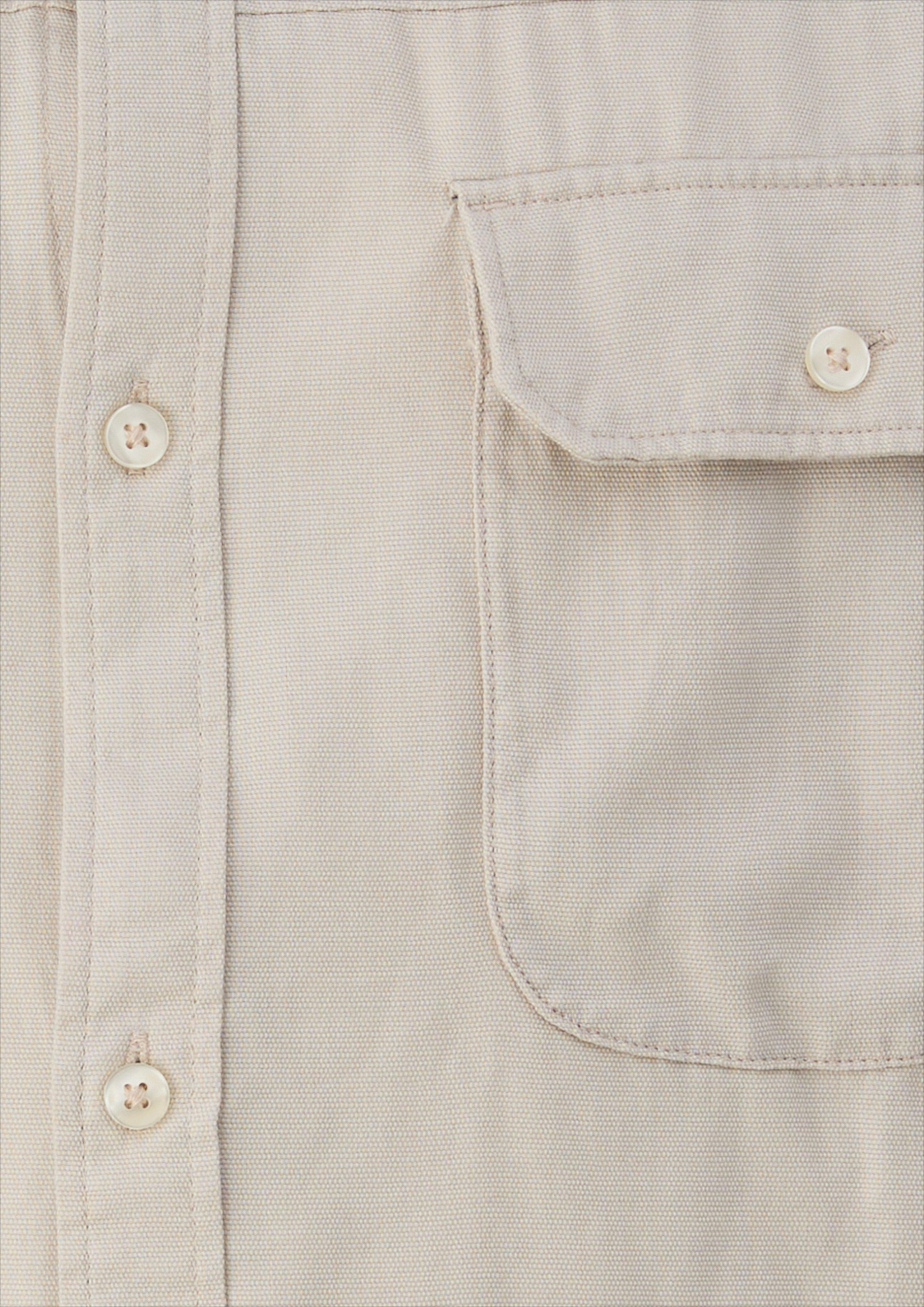 Hommes Coupe classique : chemise avec poche poitrine et détails de coutures en beige de s.Oliver Men Big Sizes