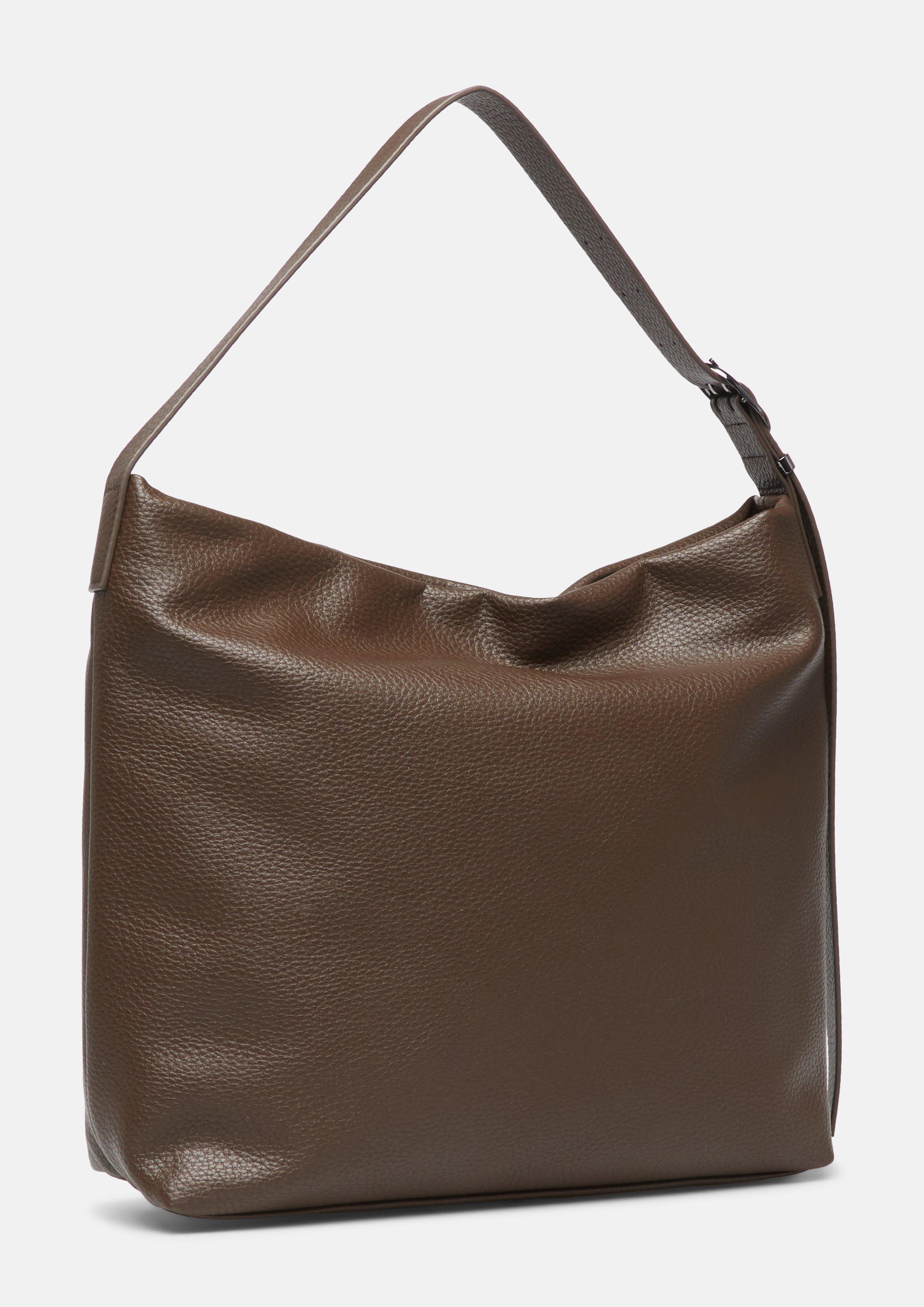 Damen Hobo Bag mit Reißverschlussfach und verstellbarem Schultergurt in braun von s.Oliver