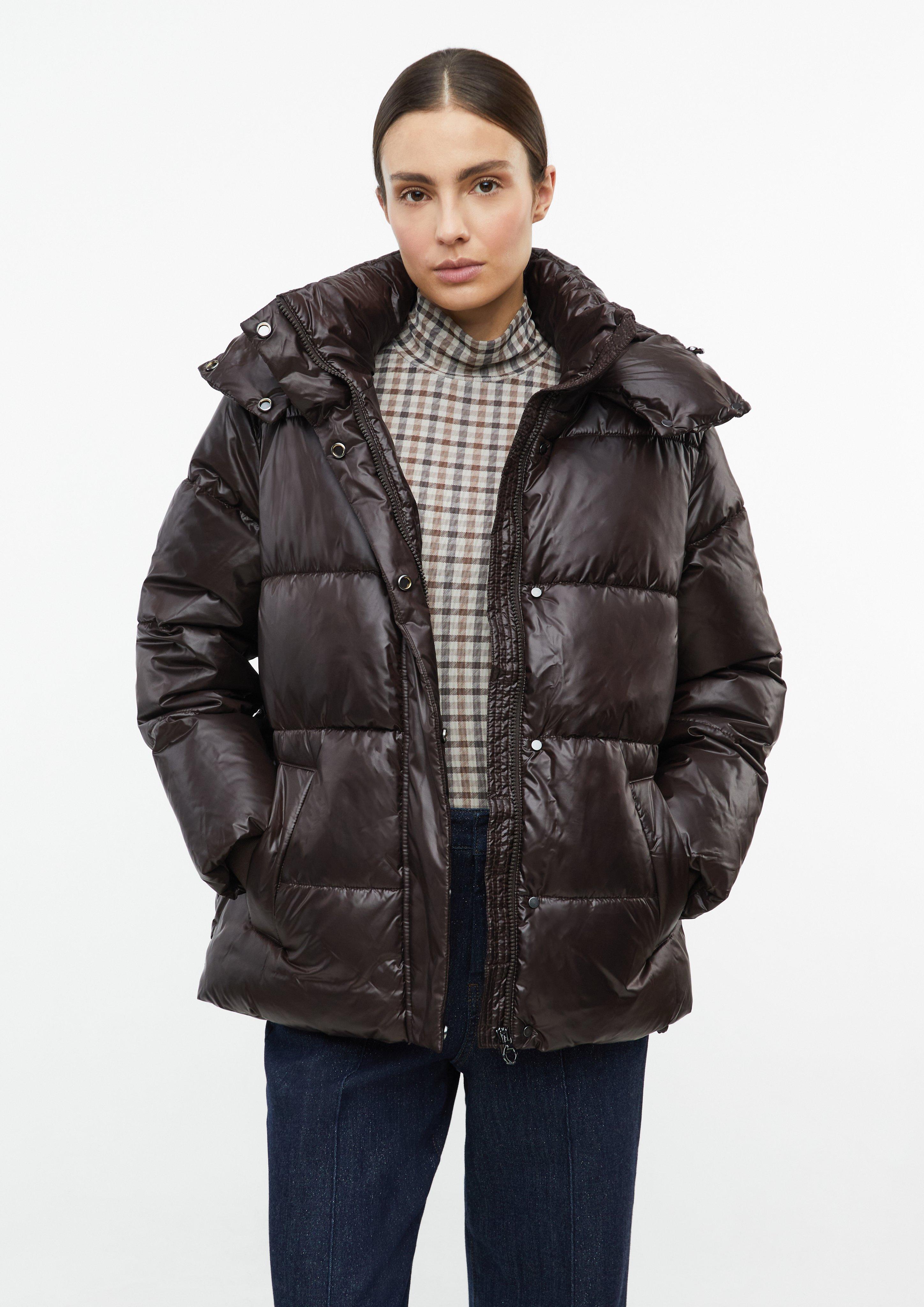 Damen Puffer Jacke mit Kapuze in  von 