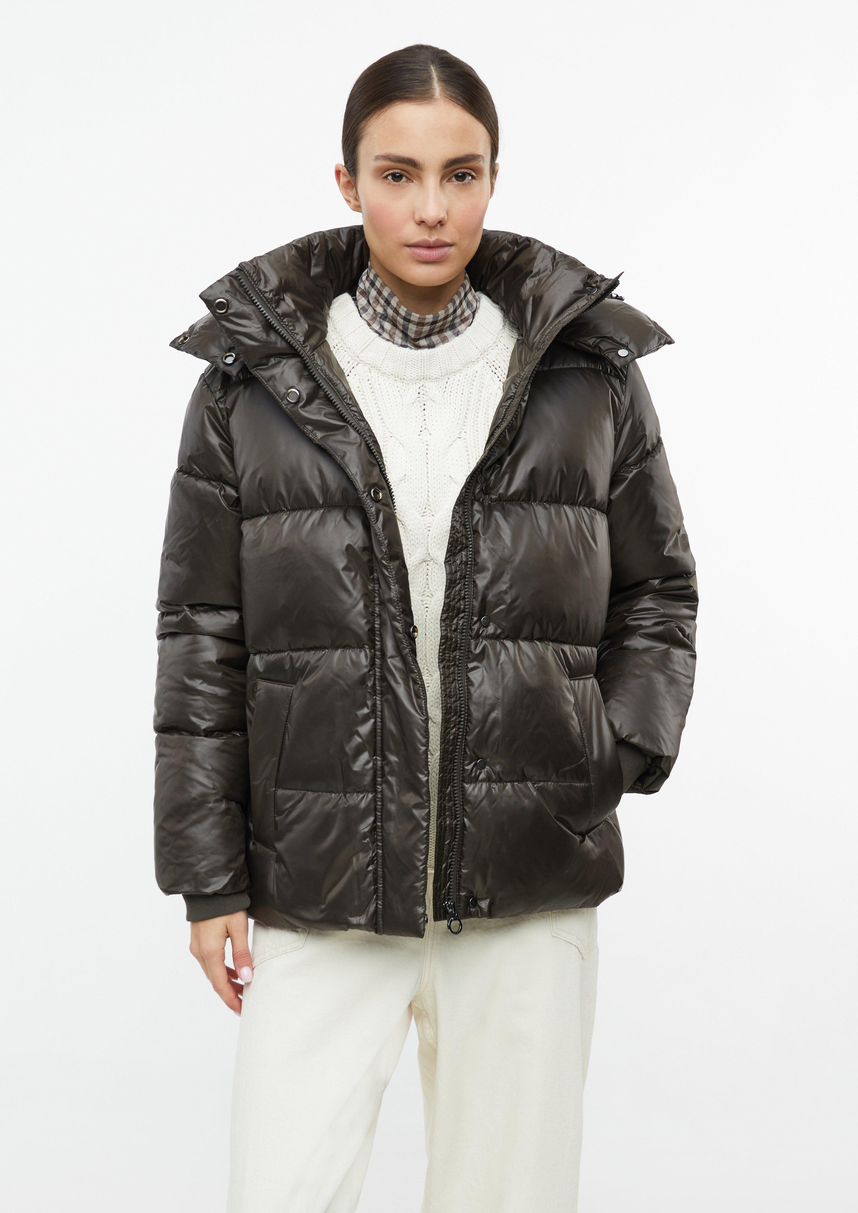 Damen Puffer Jacke mit Kapuze in  von 