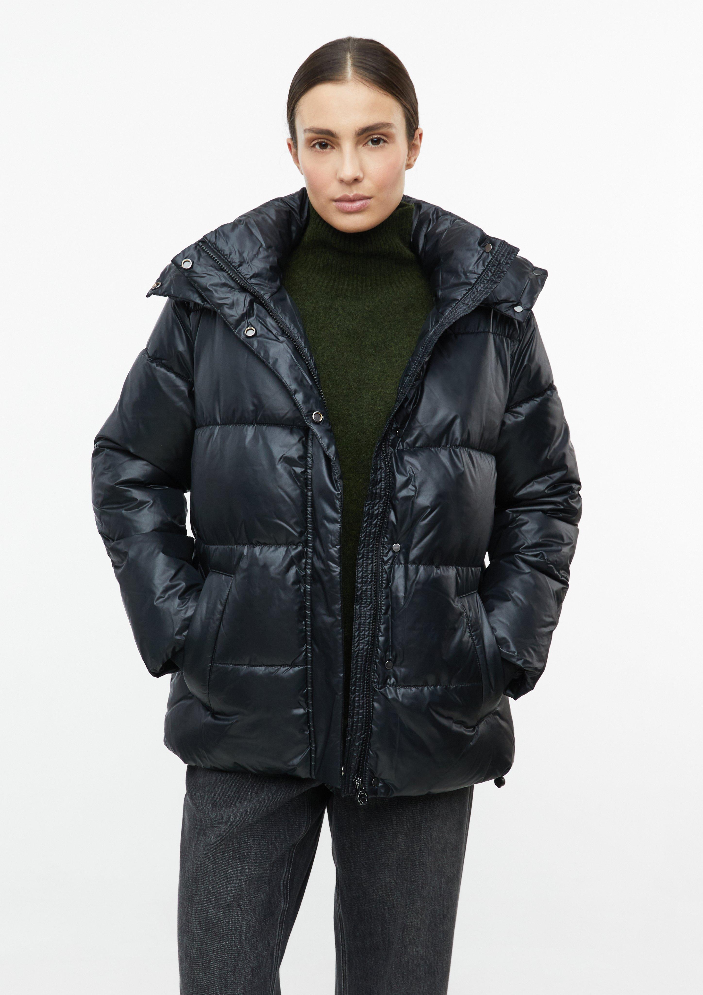 Puffer Jacke mit Kapuze in Farbe schwarz von s.Oliver