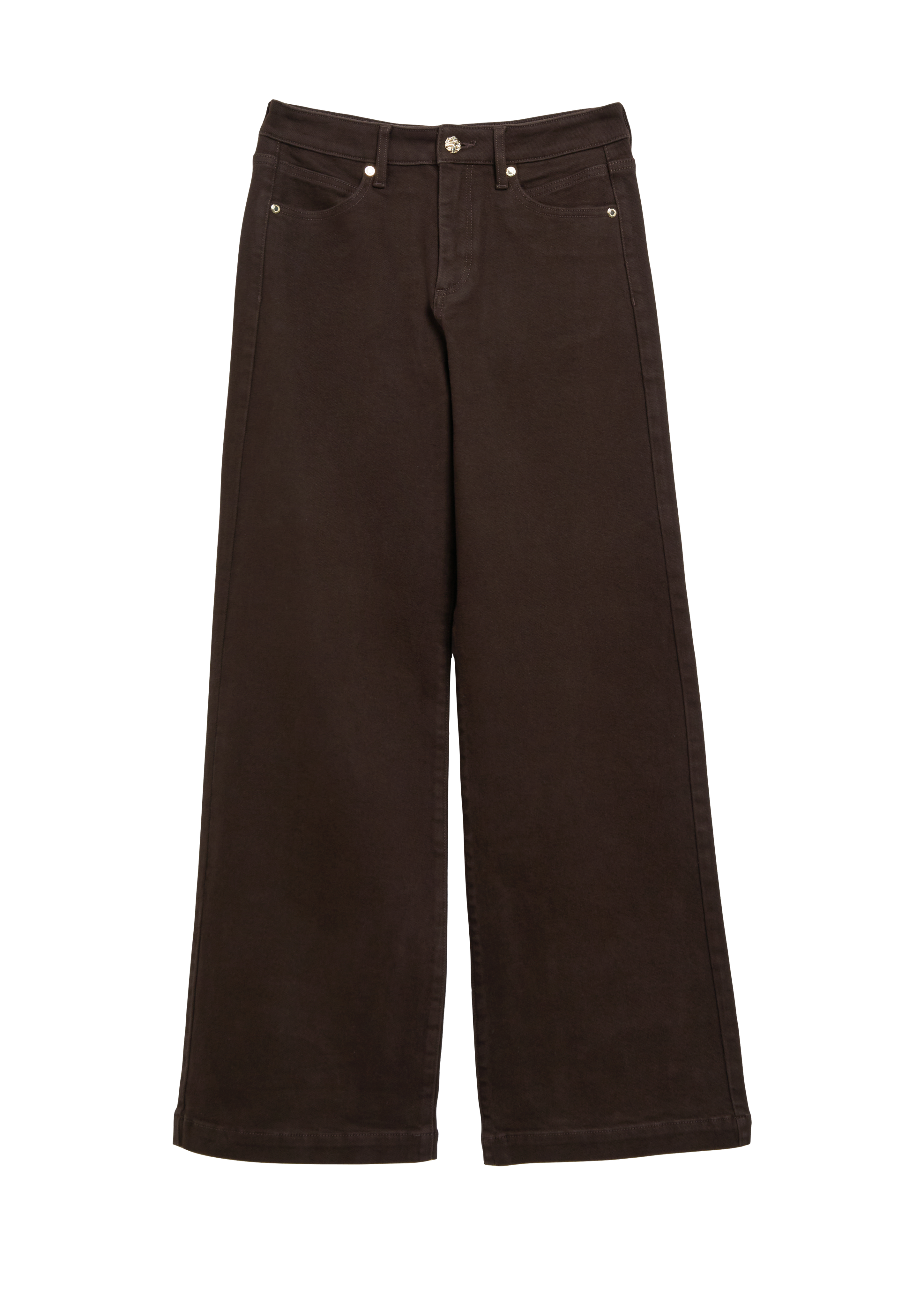 Jeans Suri / Regular Fit / Hoge taille / Wijde pijpen / met sierknoop
