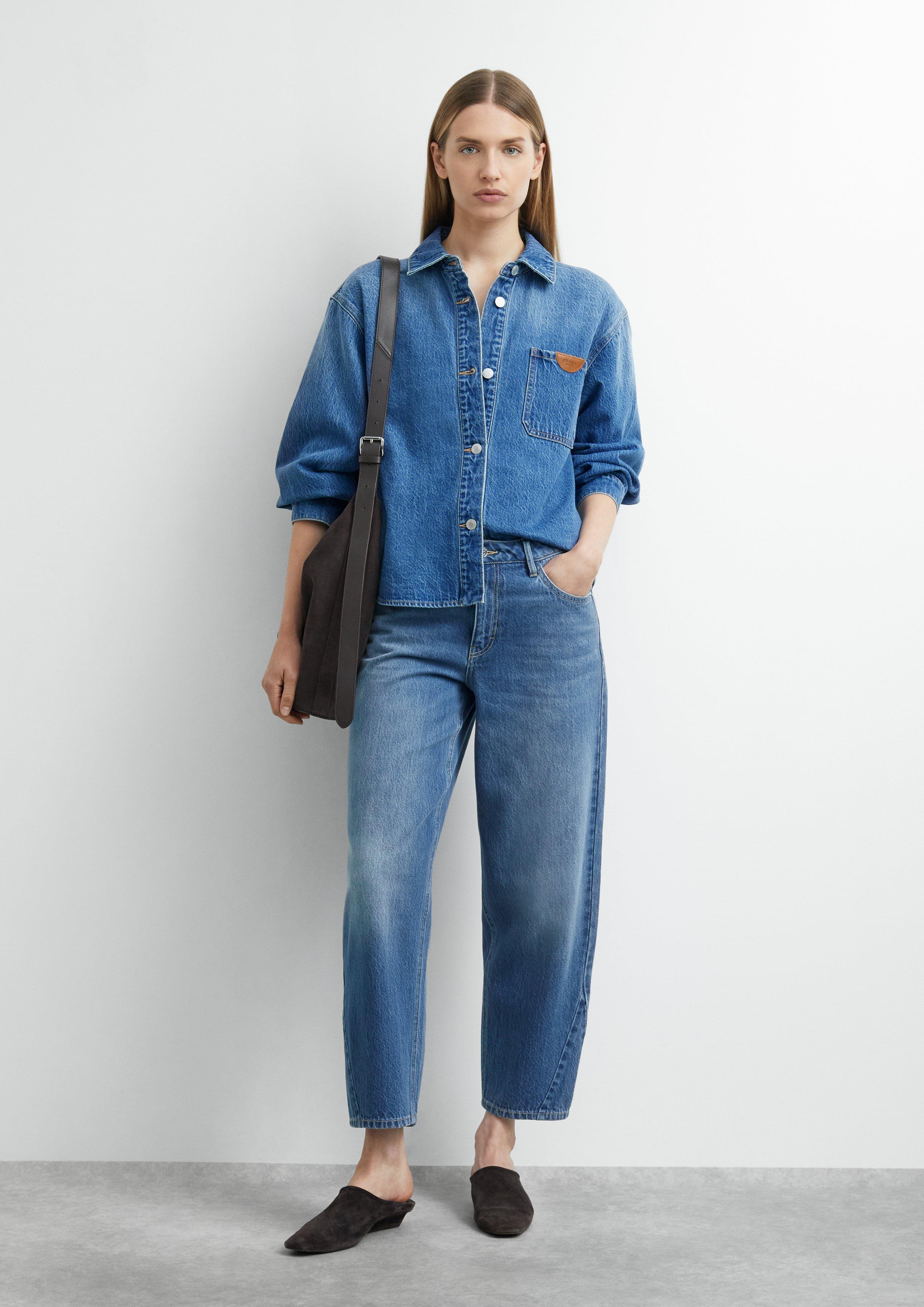 Pantalon en jean en bleu de COMMA
