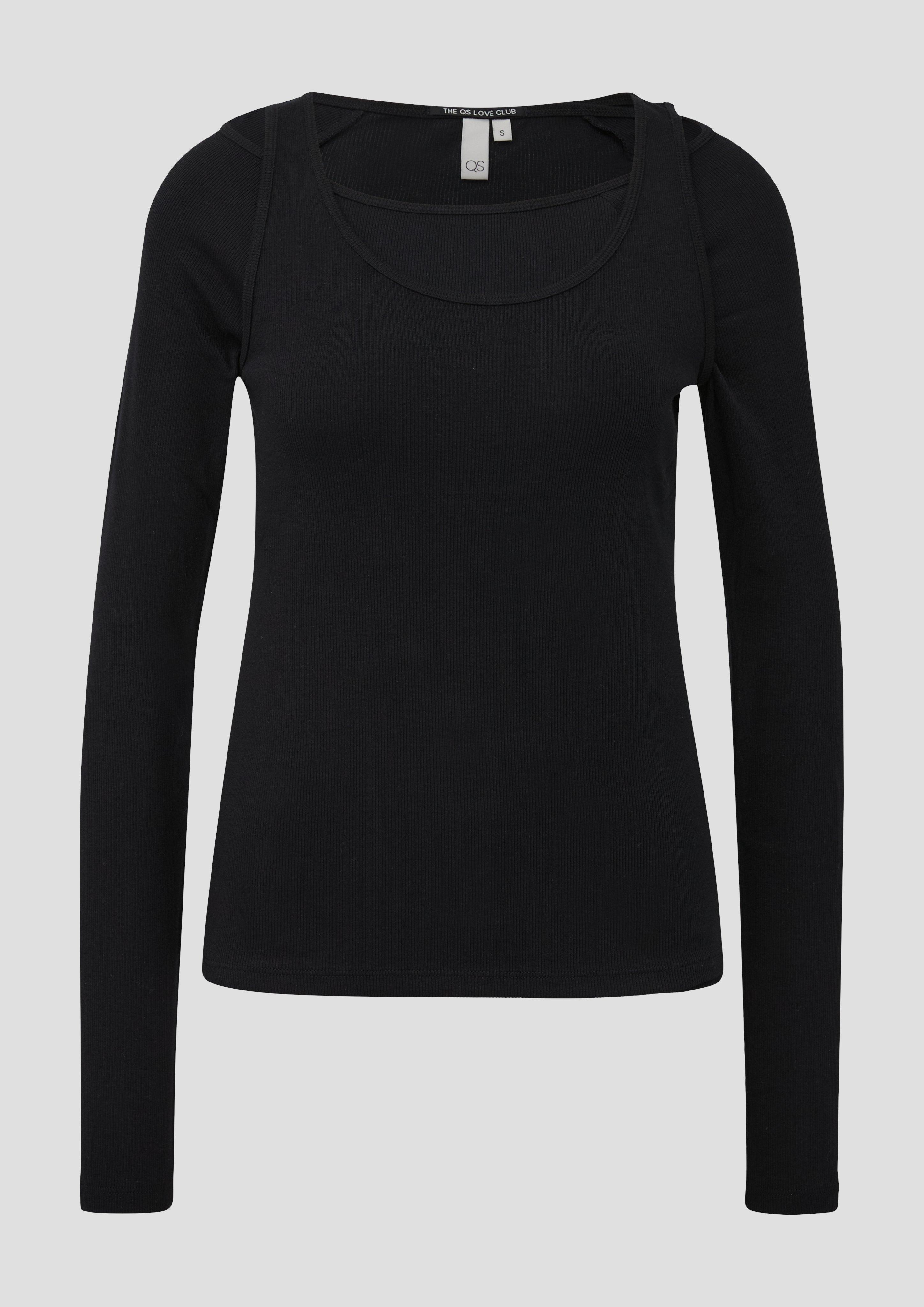 Damen T-Shirt in schwarz von QS