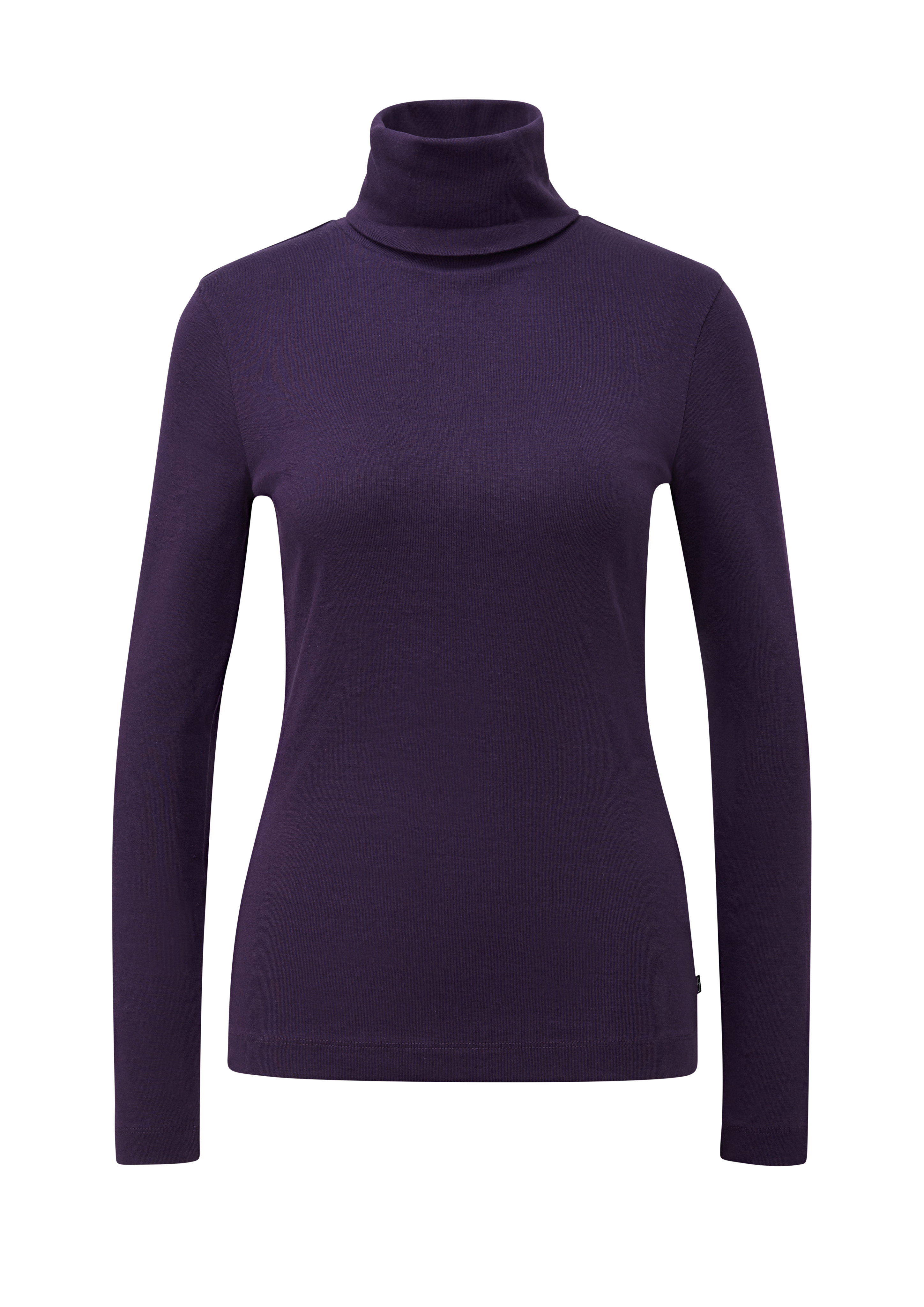 T-shirt met lange mouwen en col
