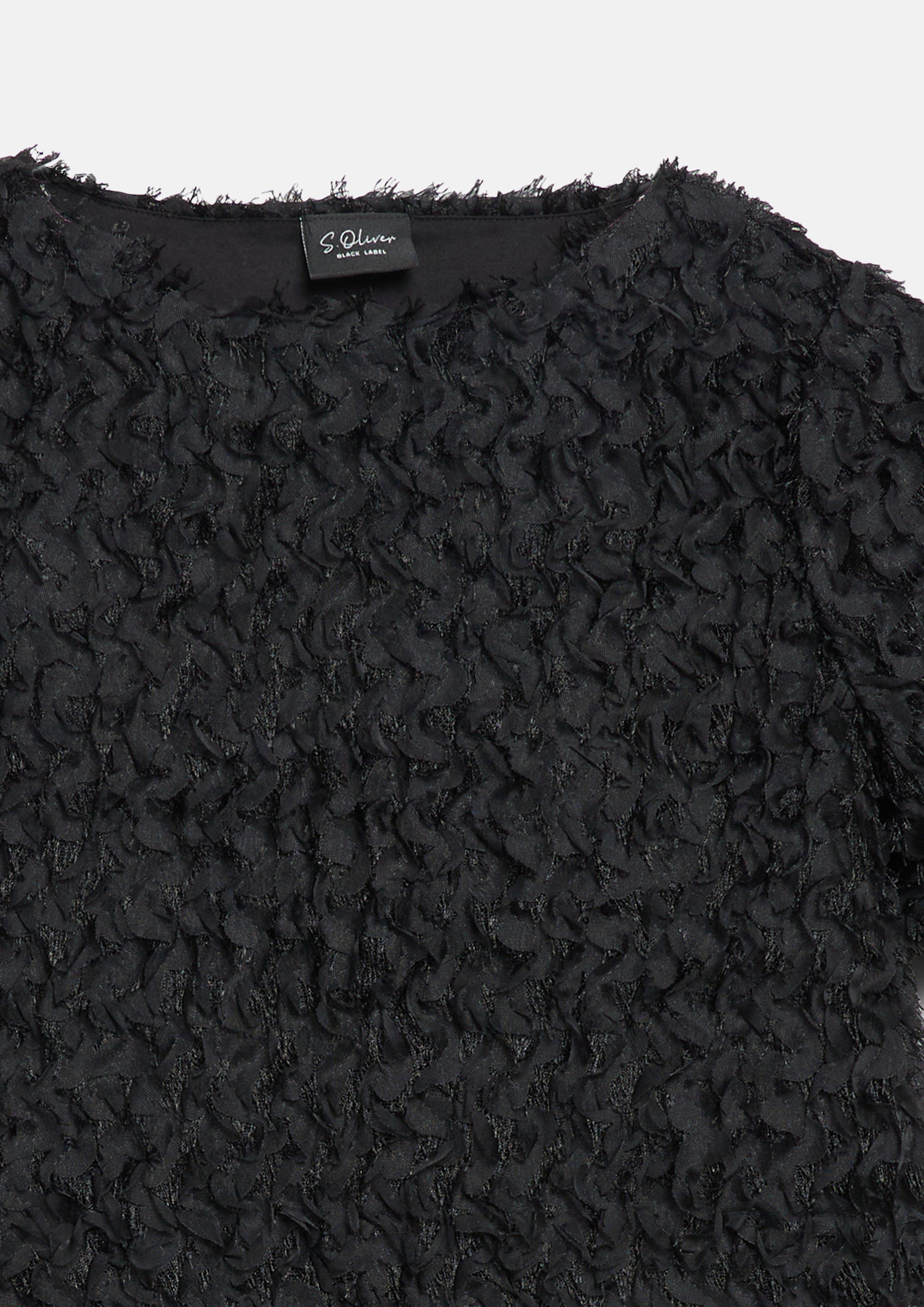 Damen T-Shirt in schwarz von s.Oliver BLACK LABEL
