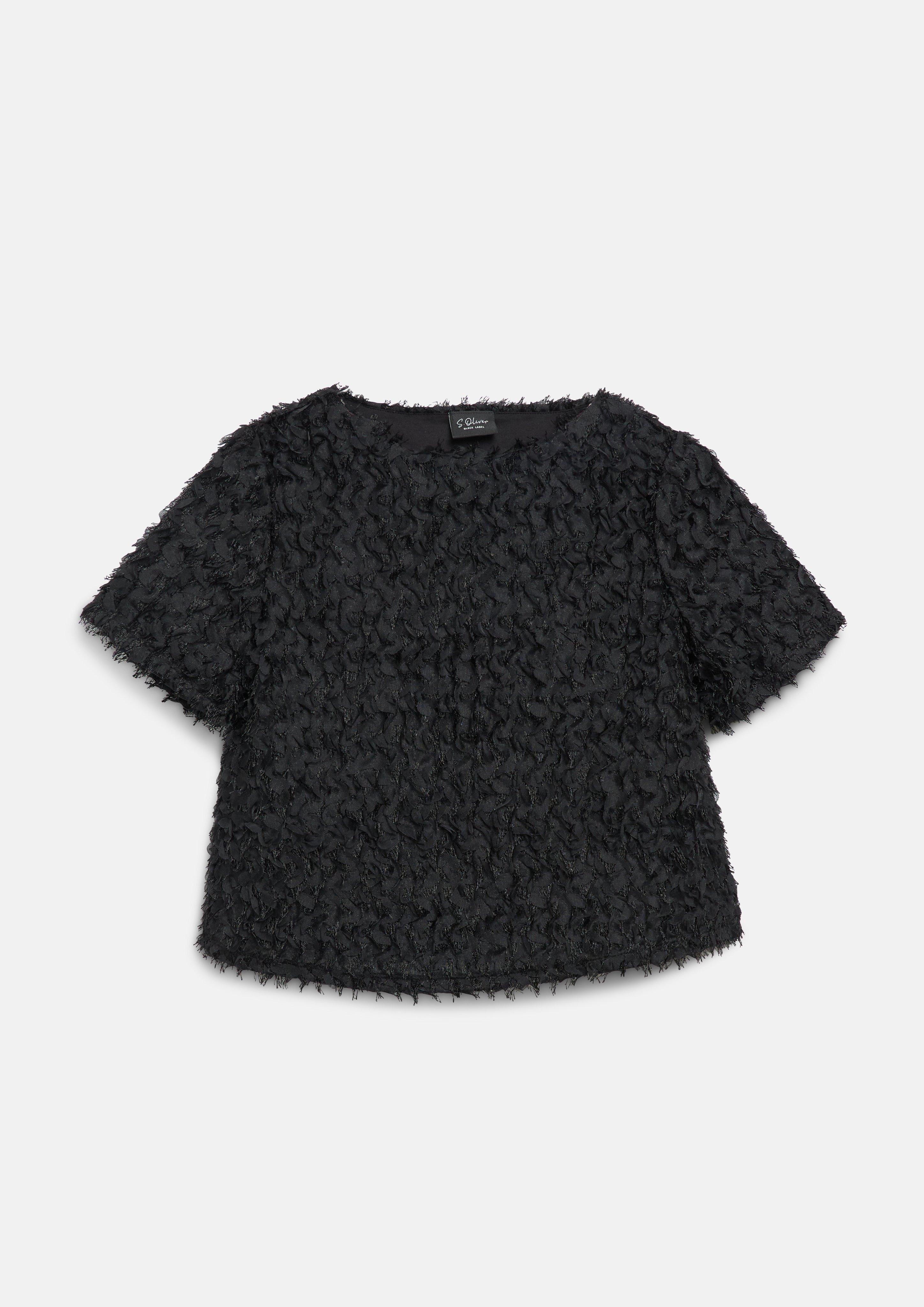 T-Shirt in Farbe schwarz von s.Oliver BLACK LABEL