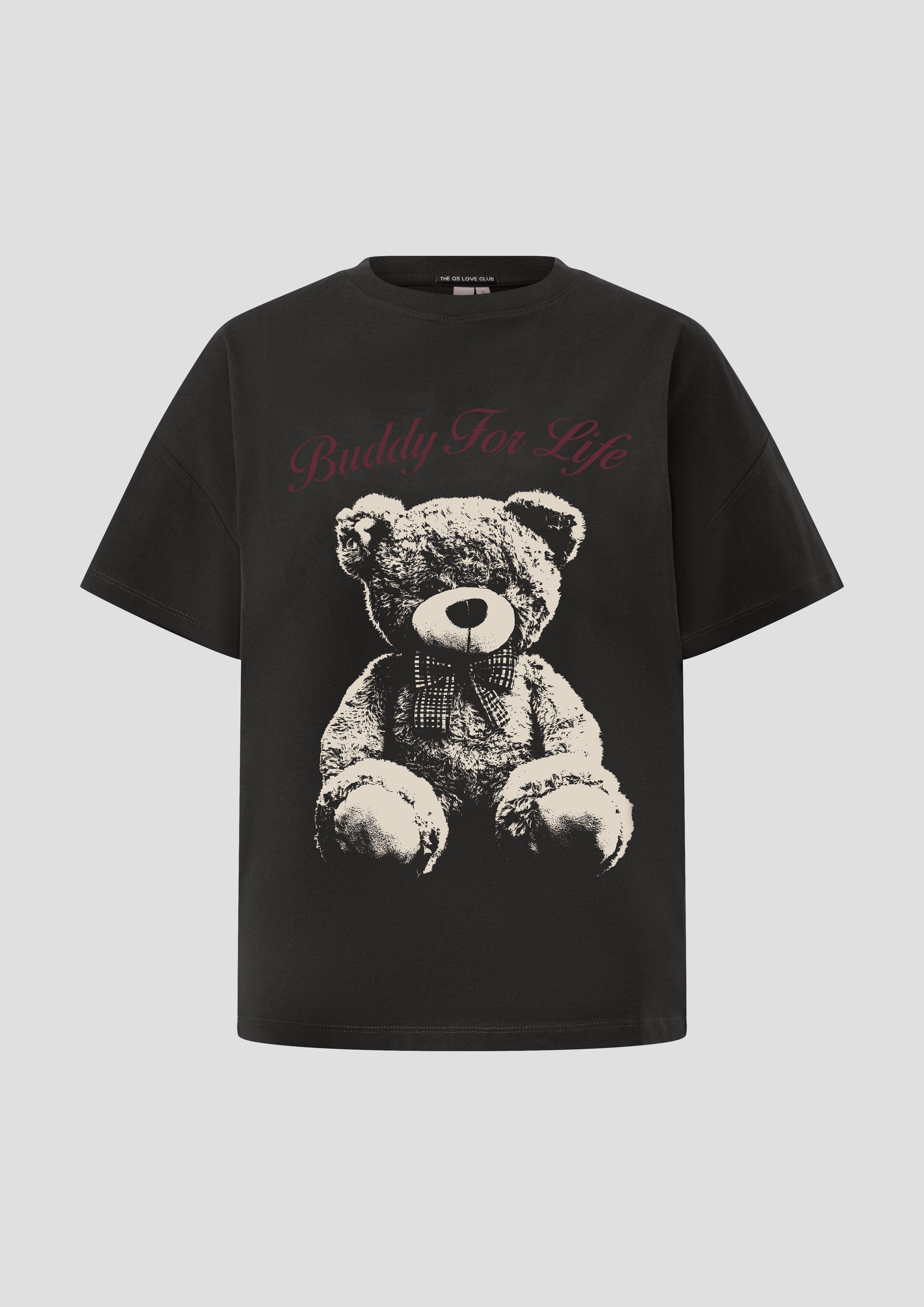 Femmes T-shirt en noir de QS