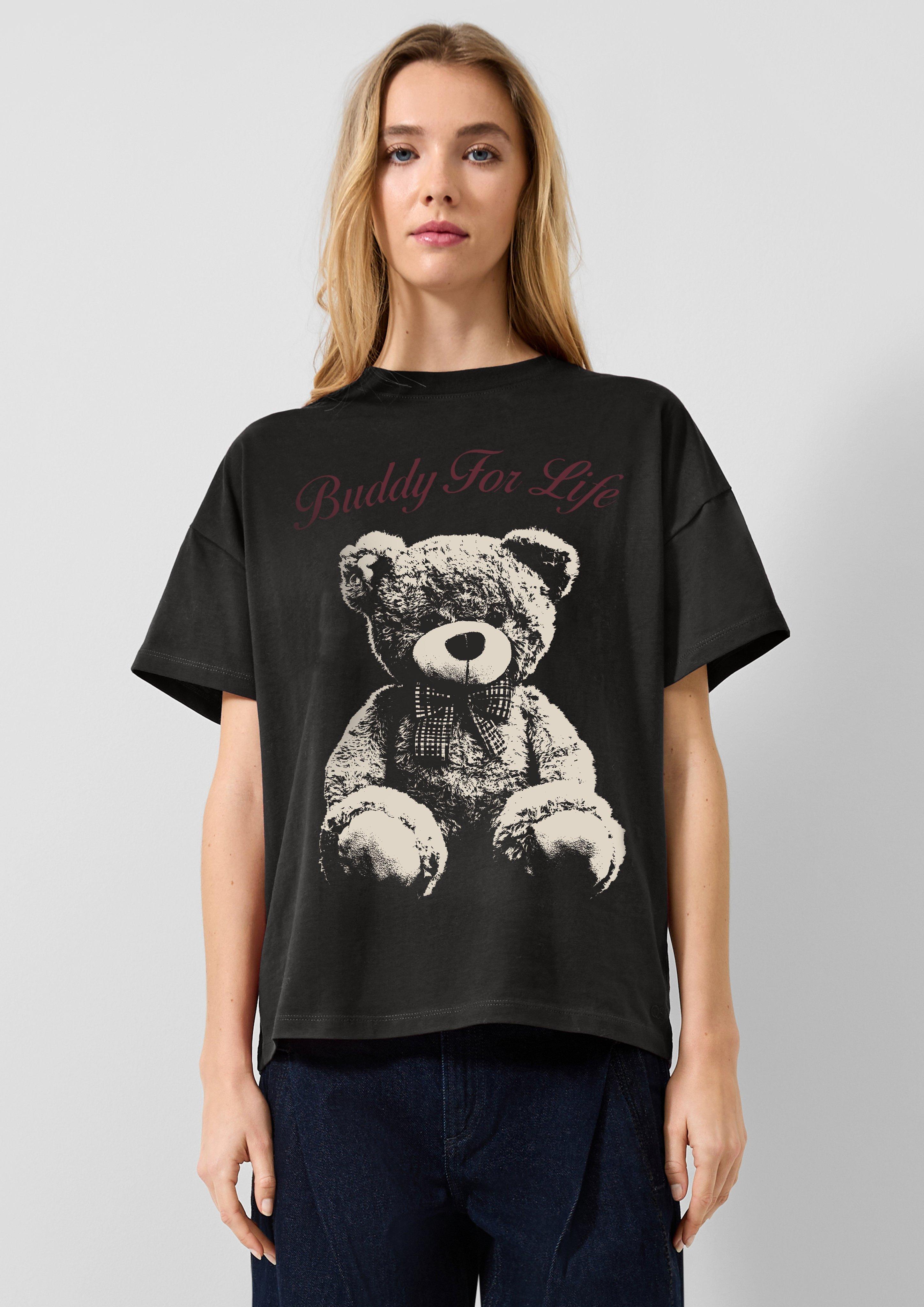 T-shirt en noir de QS