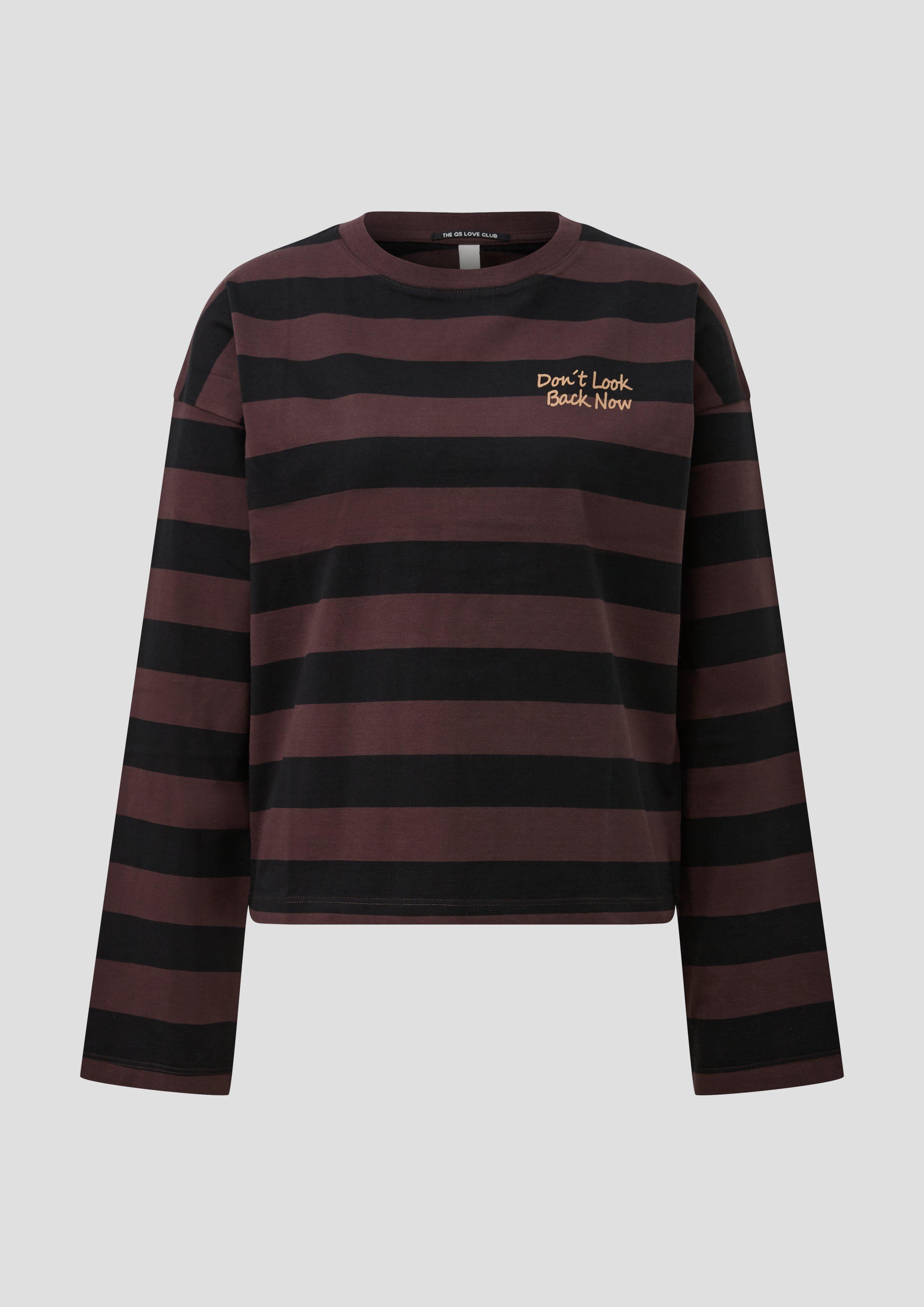 Femmes T-shirt en noir de QS