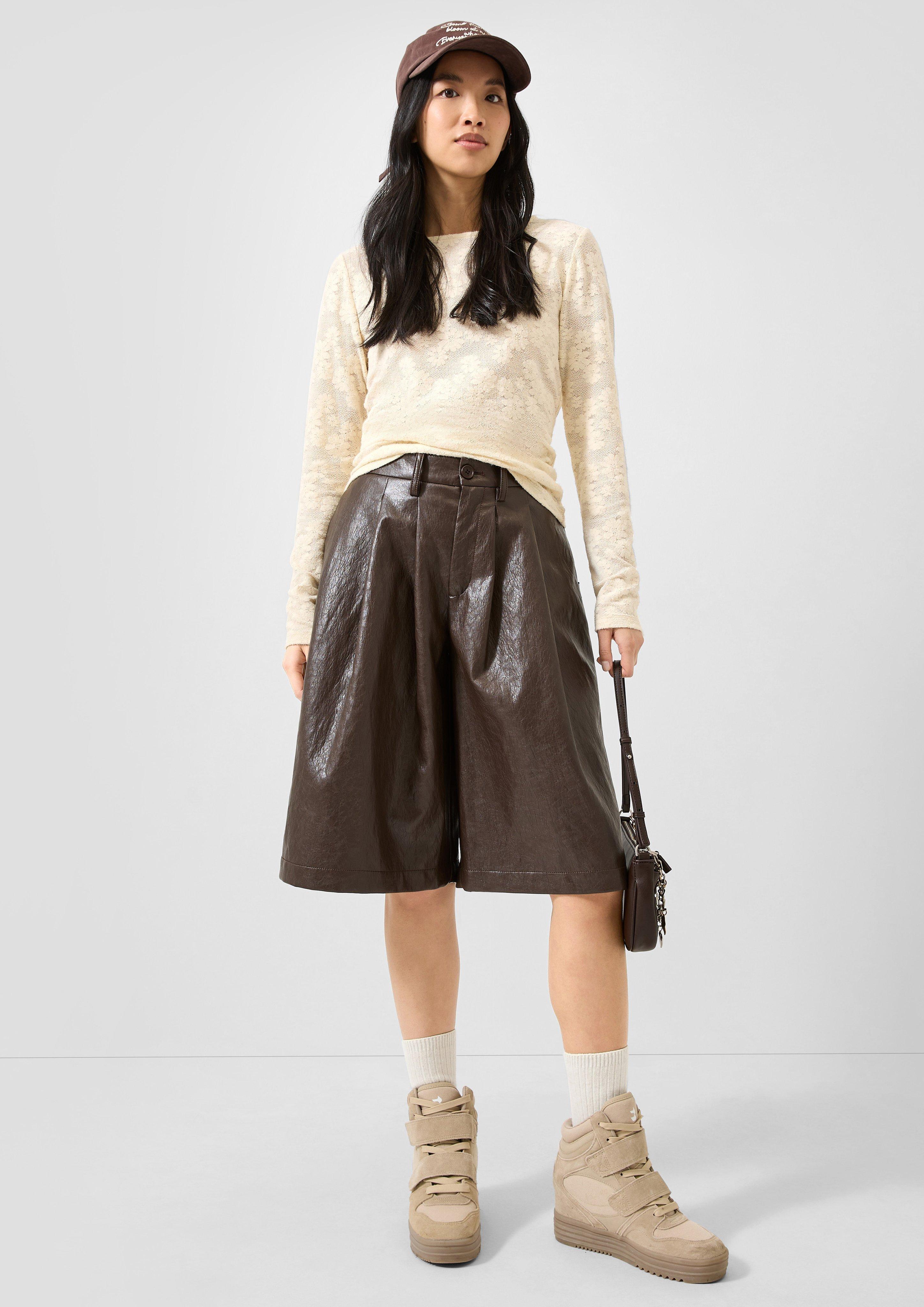 Dames T-shirt in beige van QS