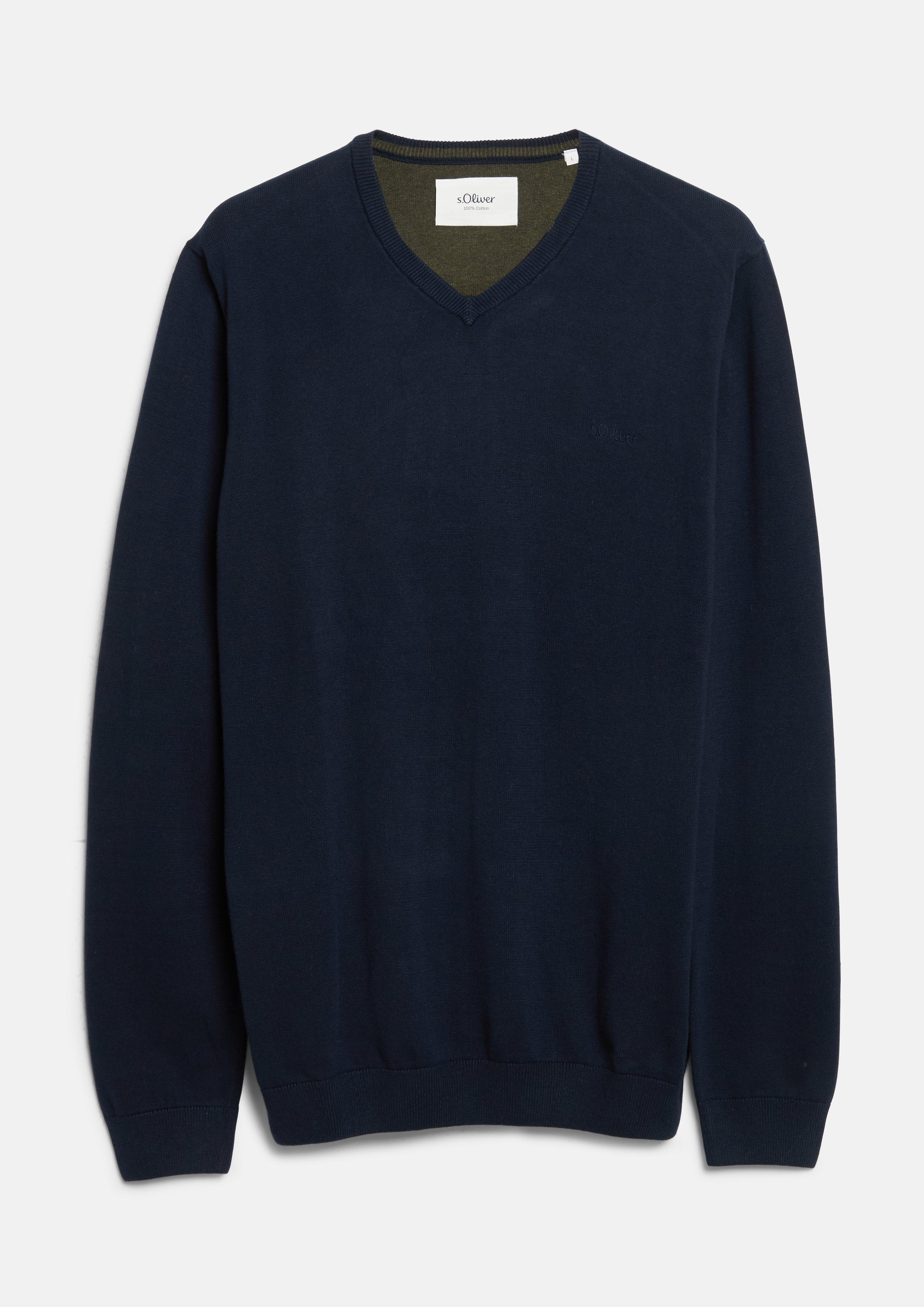 Gebreide trui in navy van s.Oliver