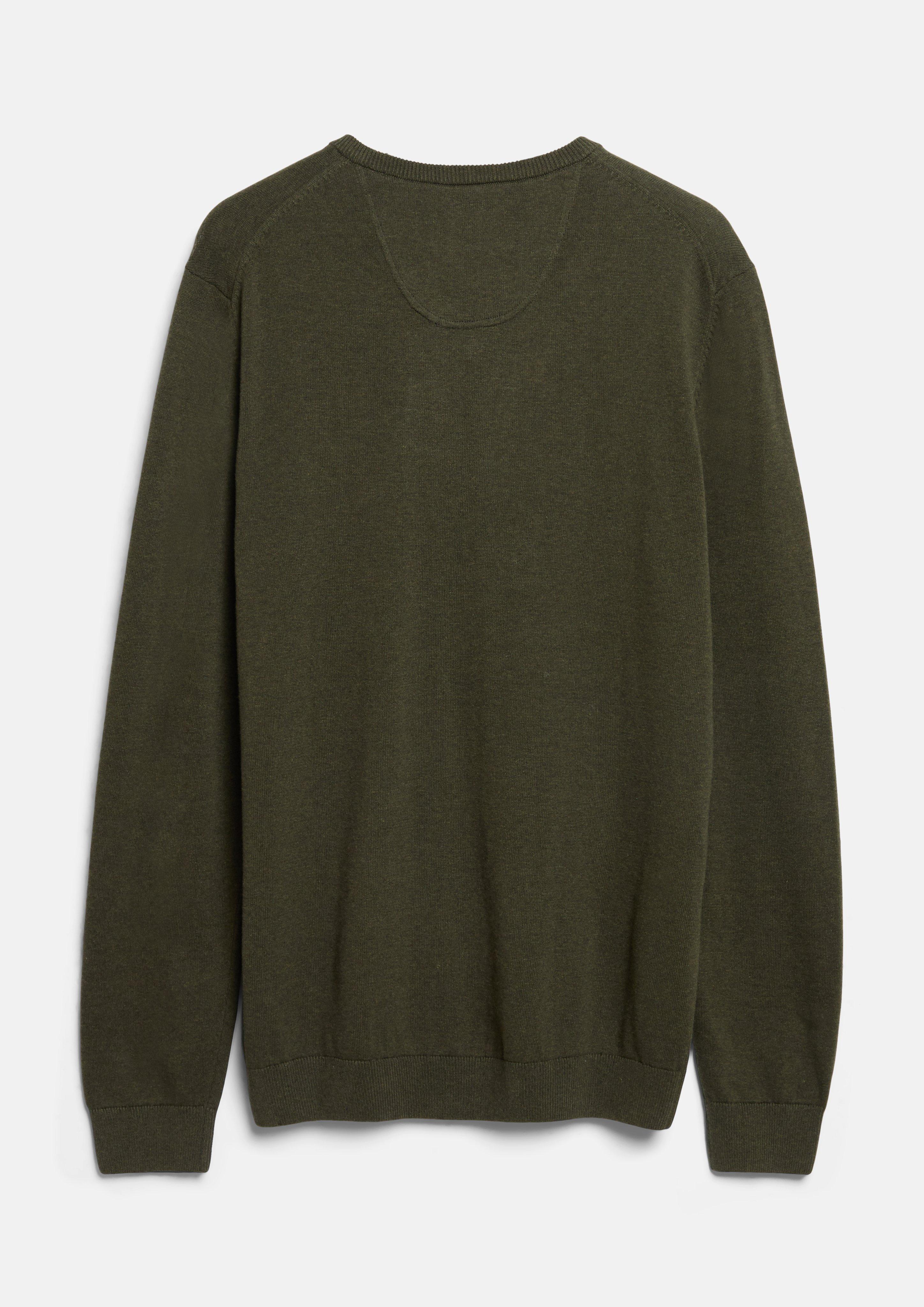 Hommes Pull en tricot en olive de s.Oliver