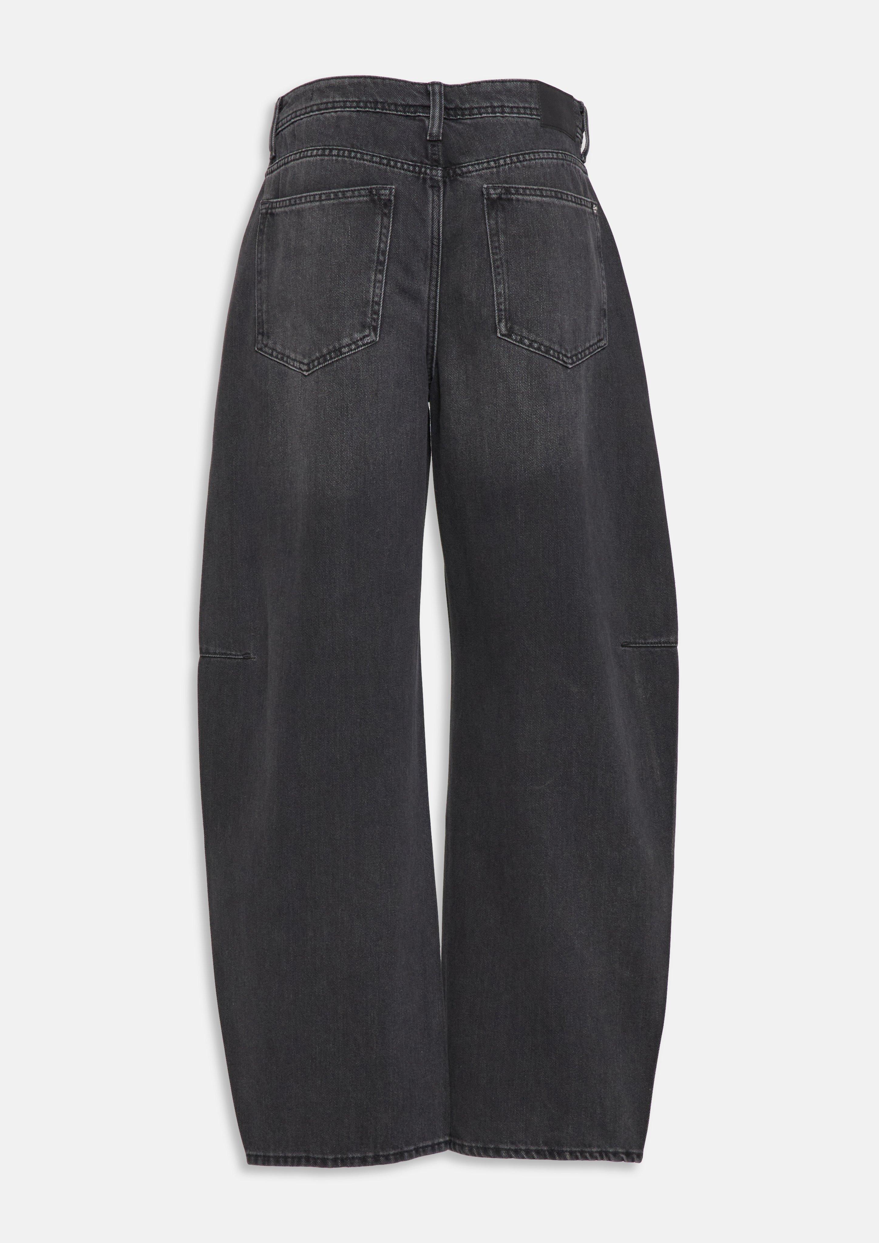 Damen Jeans / Low Rise / Balloon / Schmuckknopf in grau von s.Oliver