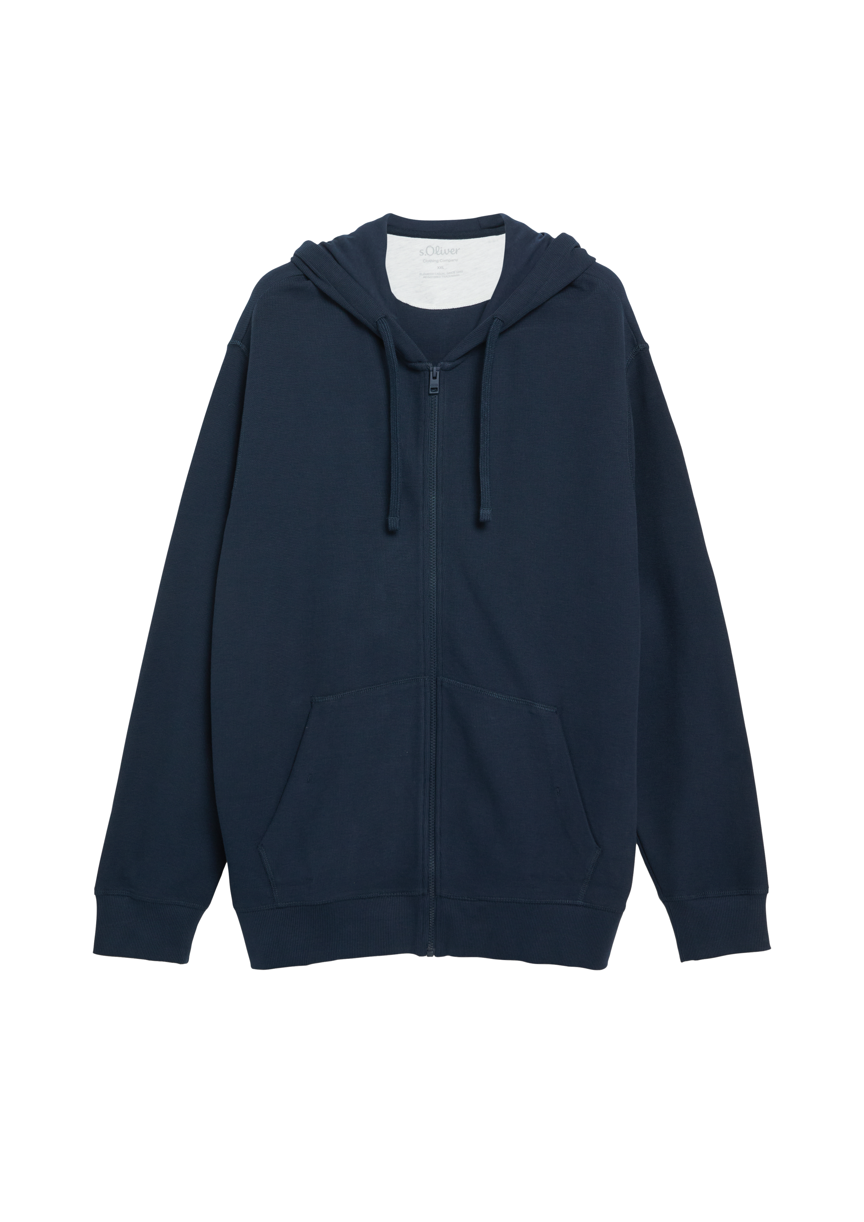 Gestructureerd hoodiejasje van 100% katoen