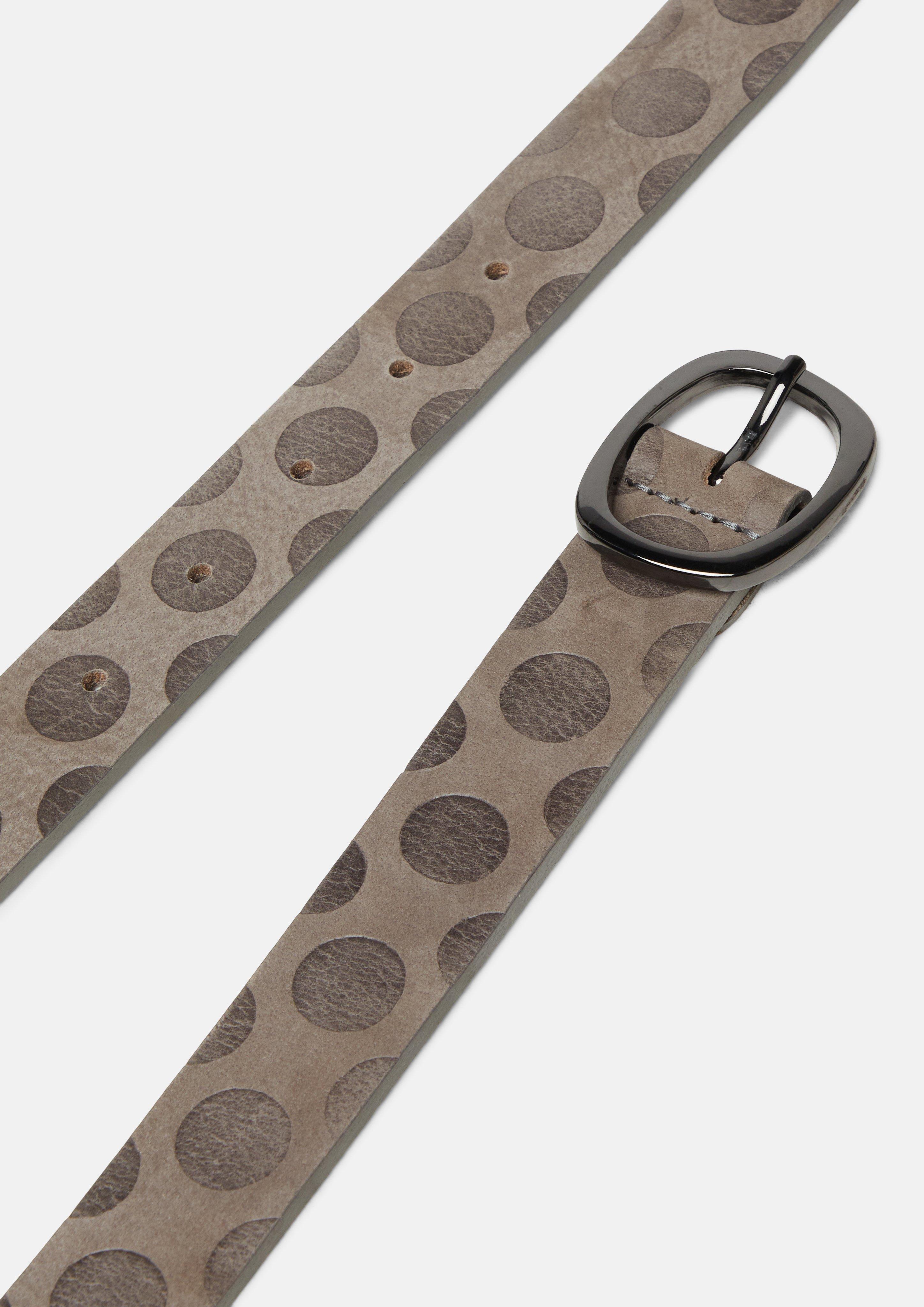 Women Embossed suede waist belt in brown by s.Oliver