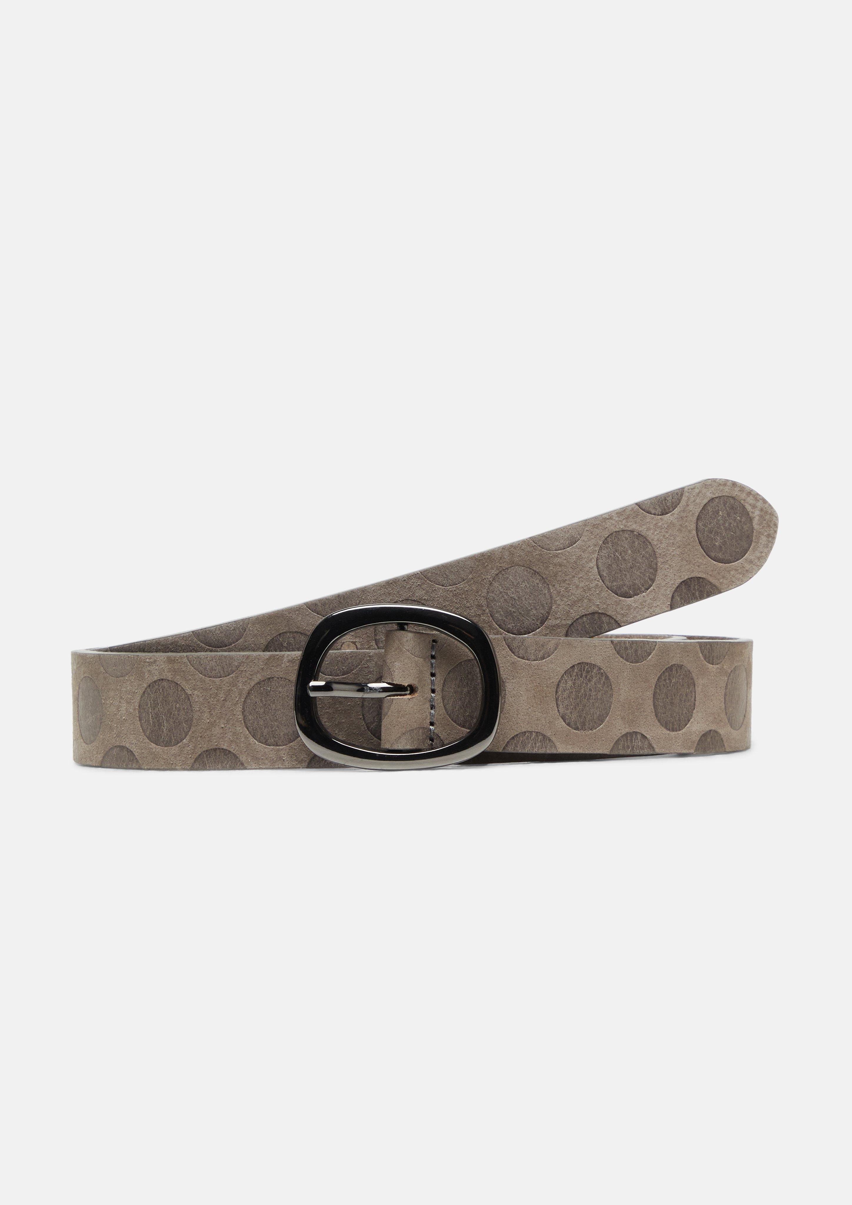 Tailleband van veloursleer met reliëf