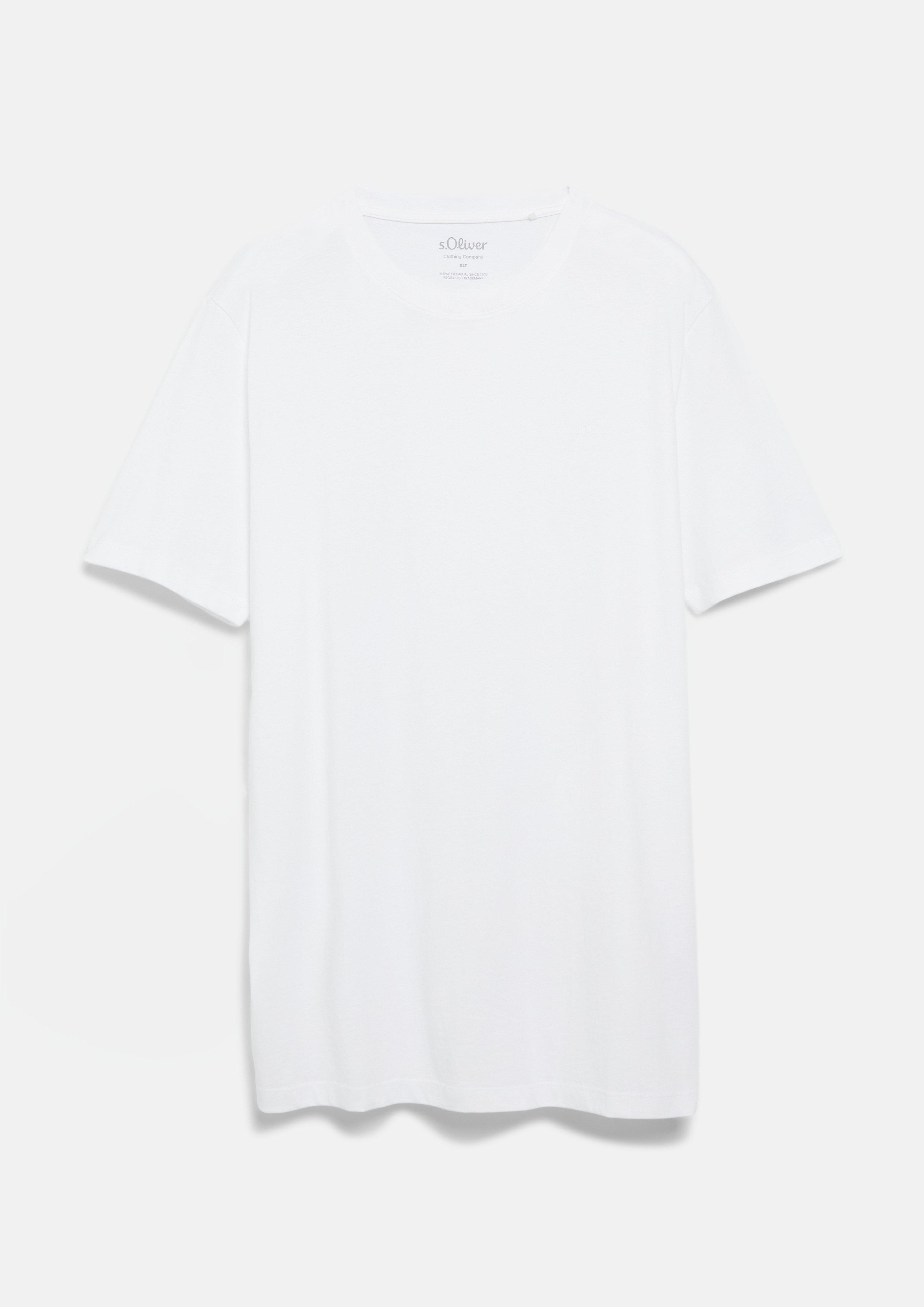 Herren Baumwoll-T-Shirt mit Logo-Print in  von s.Oliver Men Tall Sizes