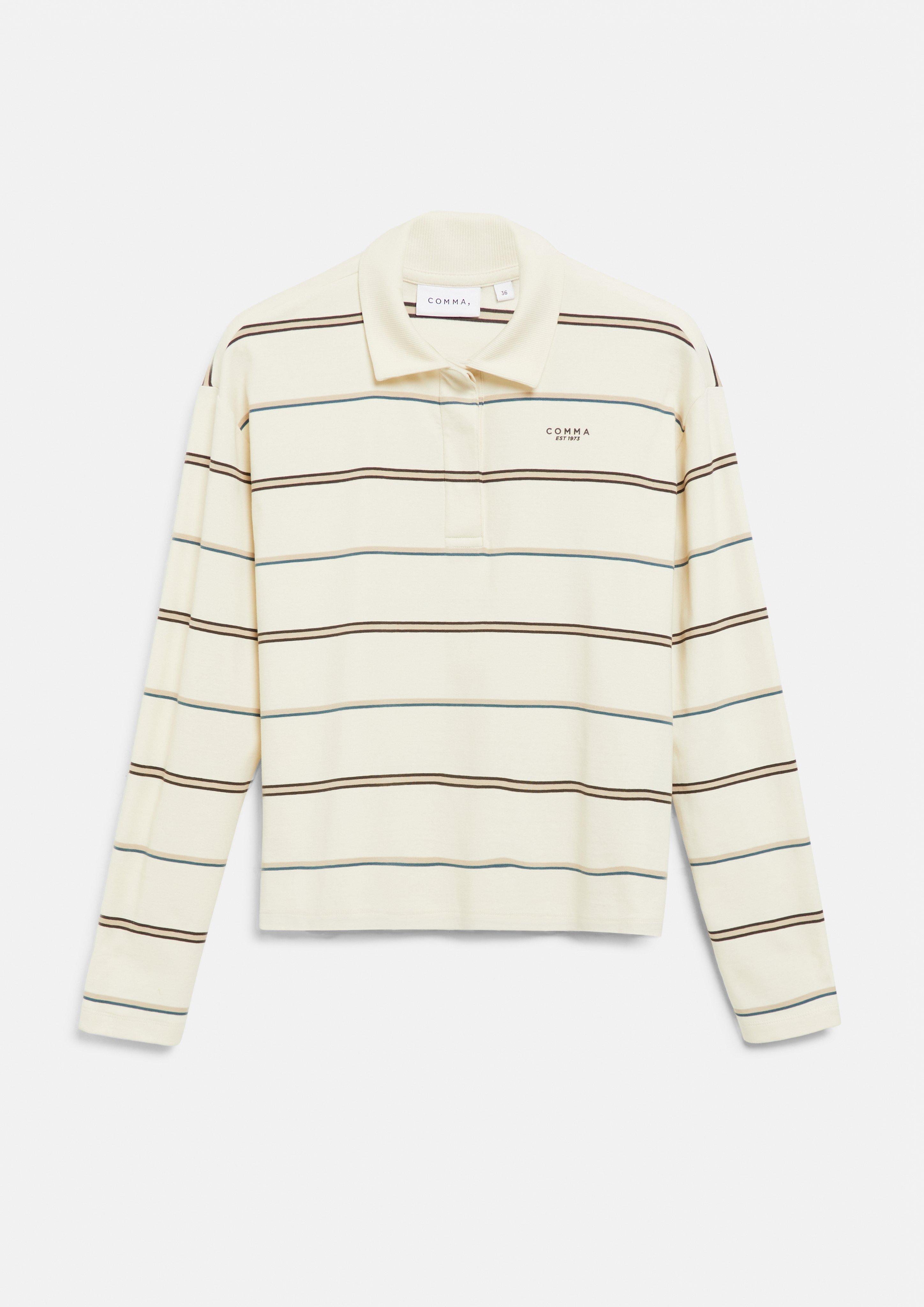 T-Shirt in creme von COMMA