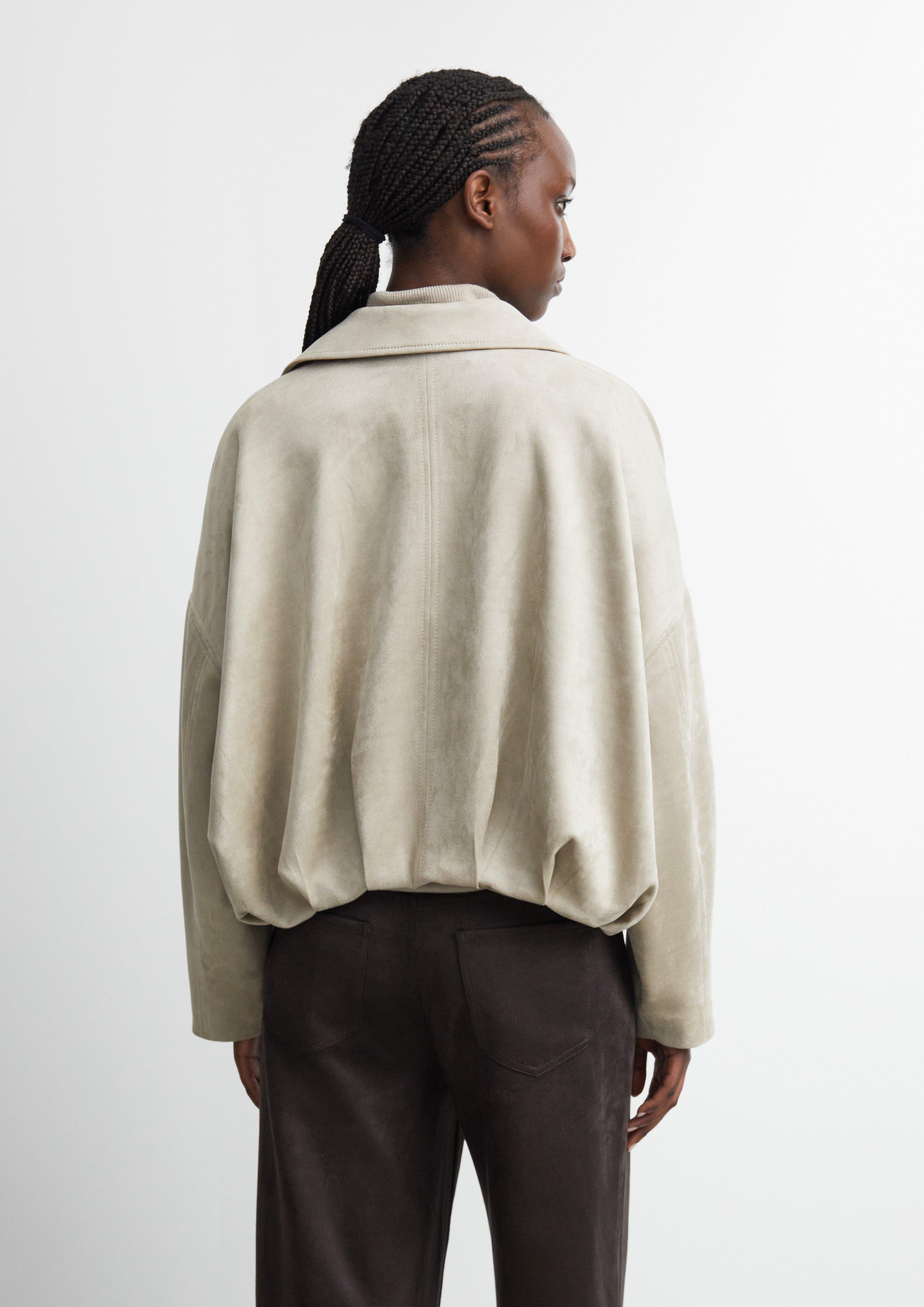Faux Suede Jacket in beige by COMMA
