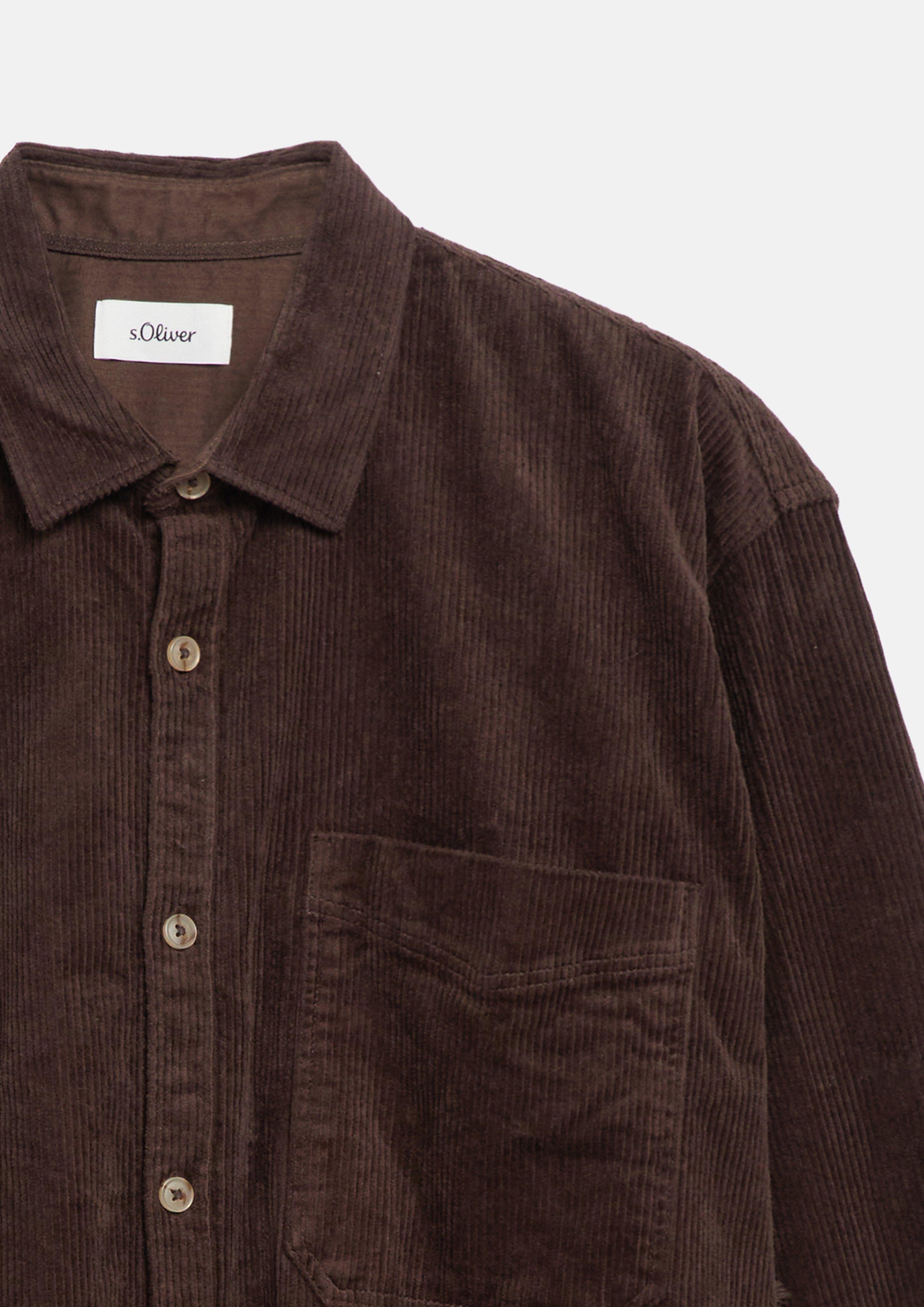 Heren Hemd in bruin van s.Oliver Men Big Sizes