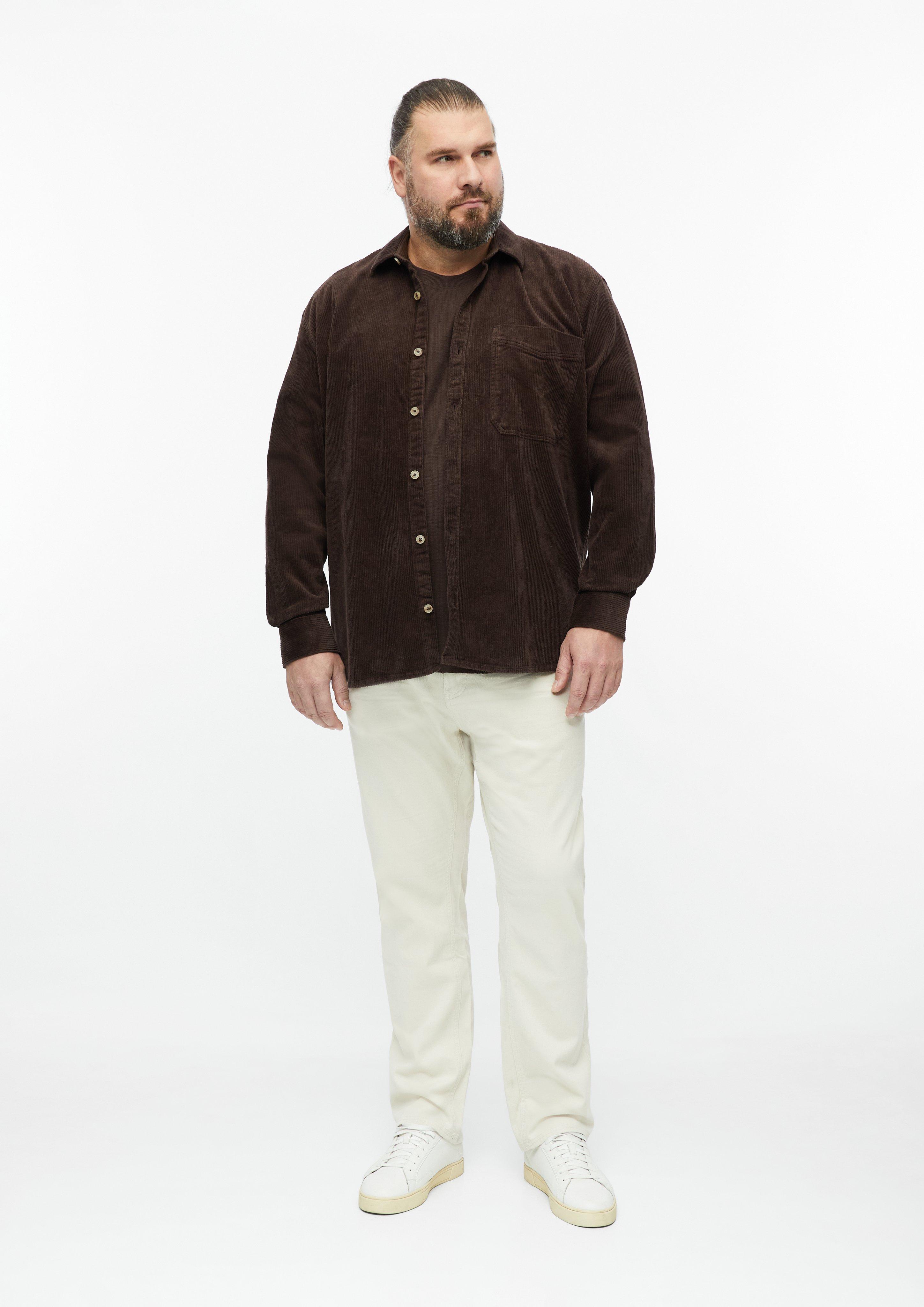Heren Hemd in bruin van s.Oliver Men Big Sizes