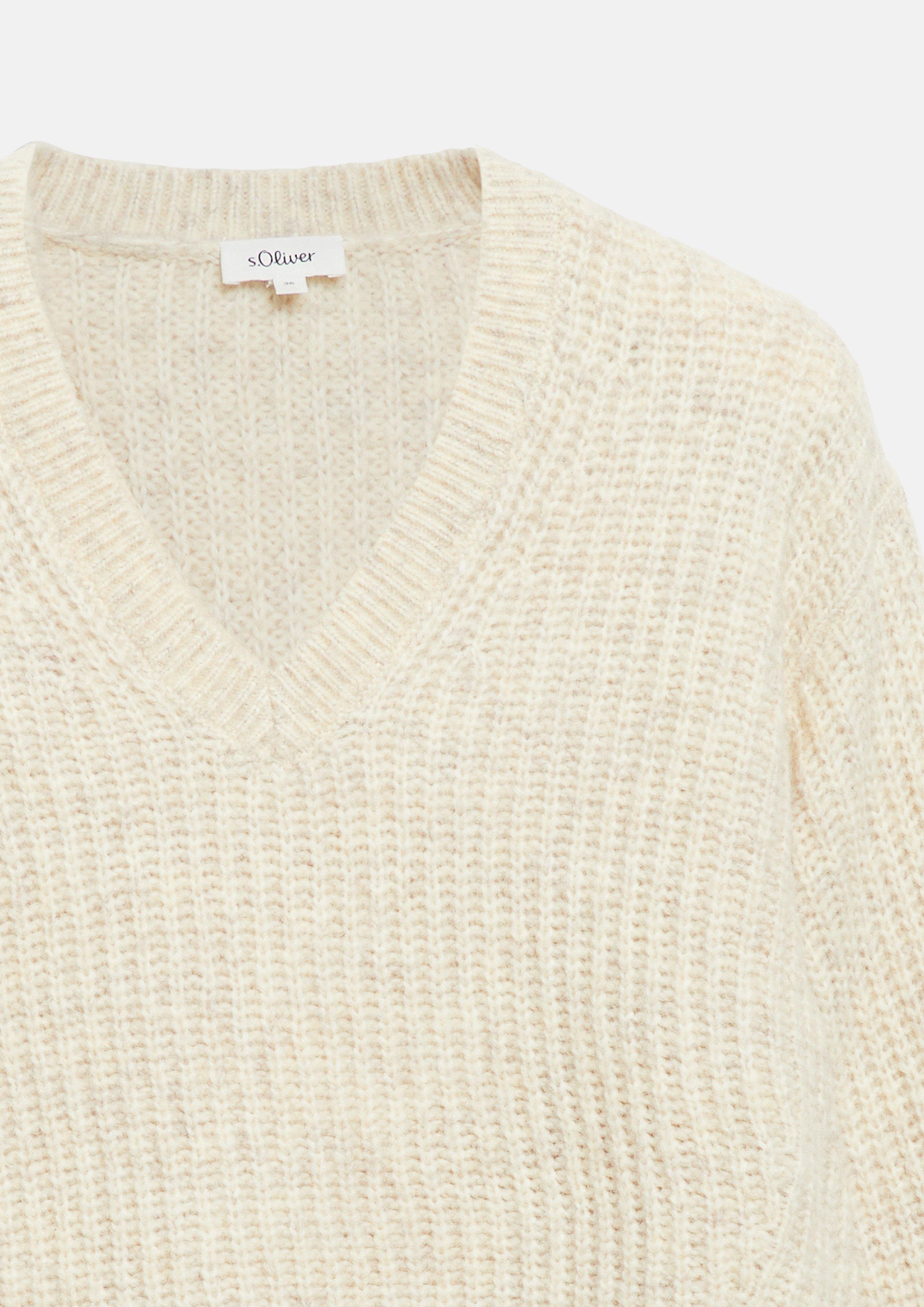 Dames Gebreide trui in beige van s.Oliver