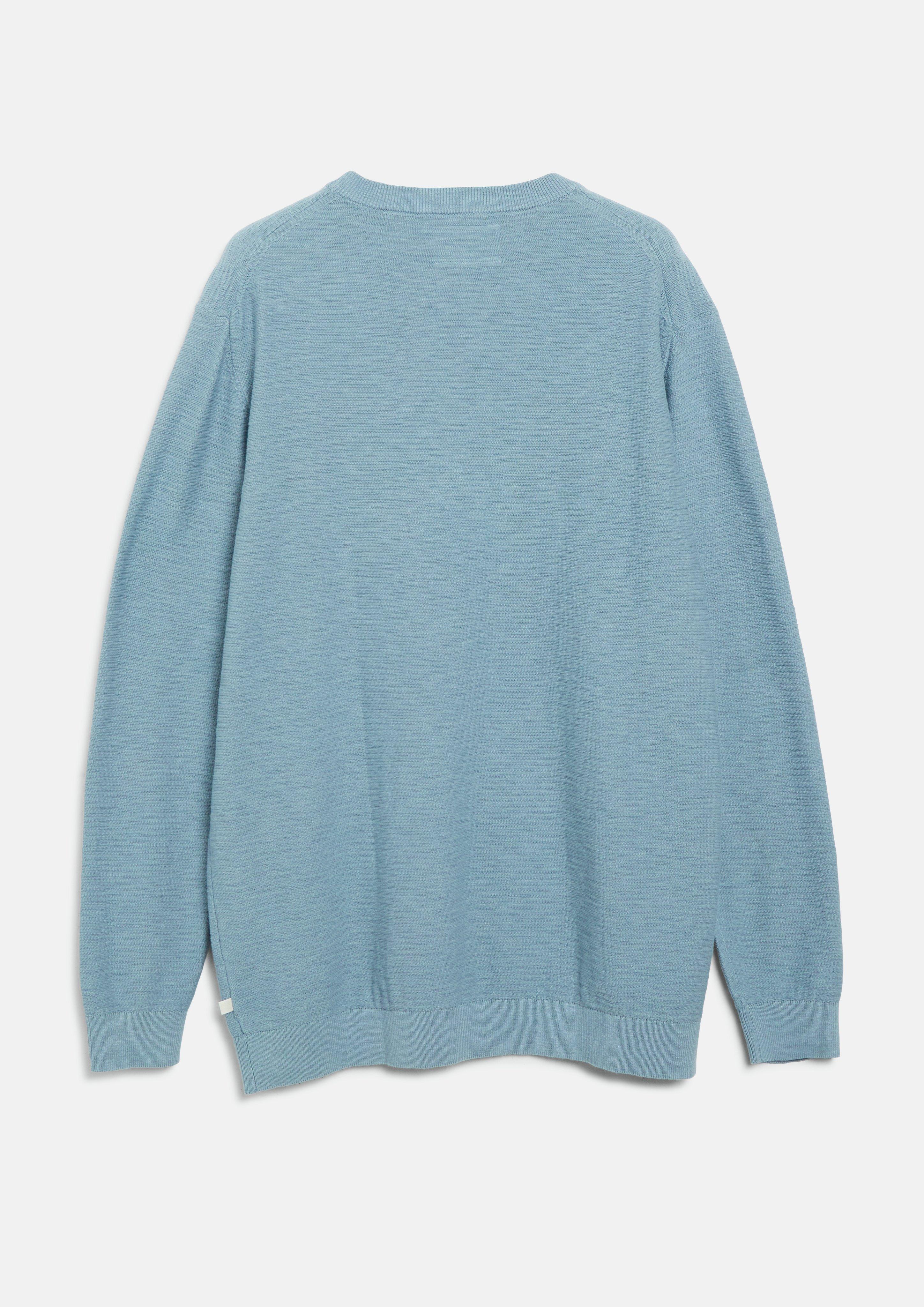 Hommes Pull en coton à effet flammé en bleu de s.Oliver Men Big Sizes