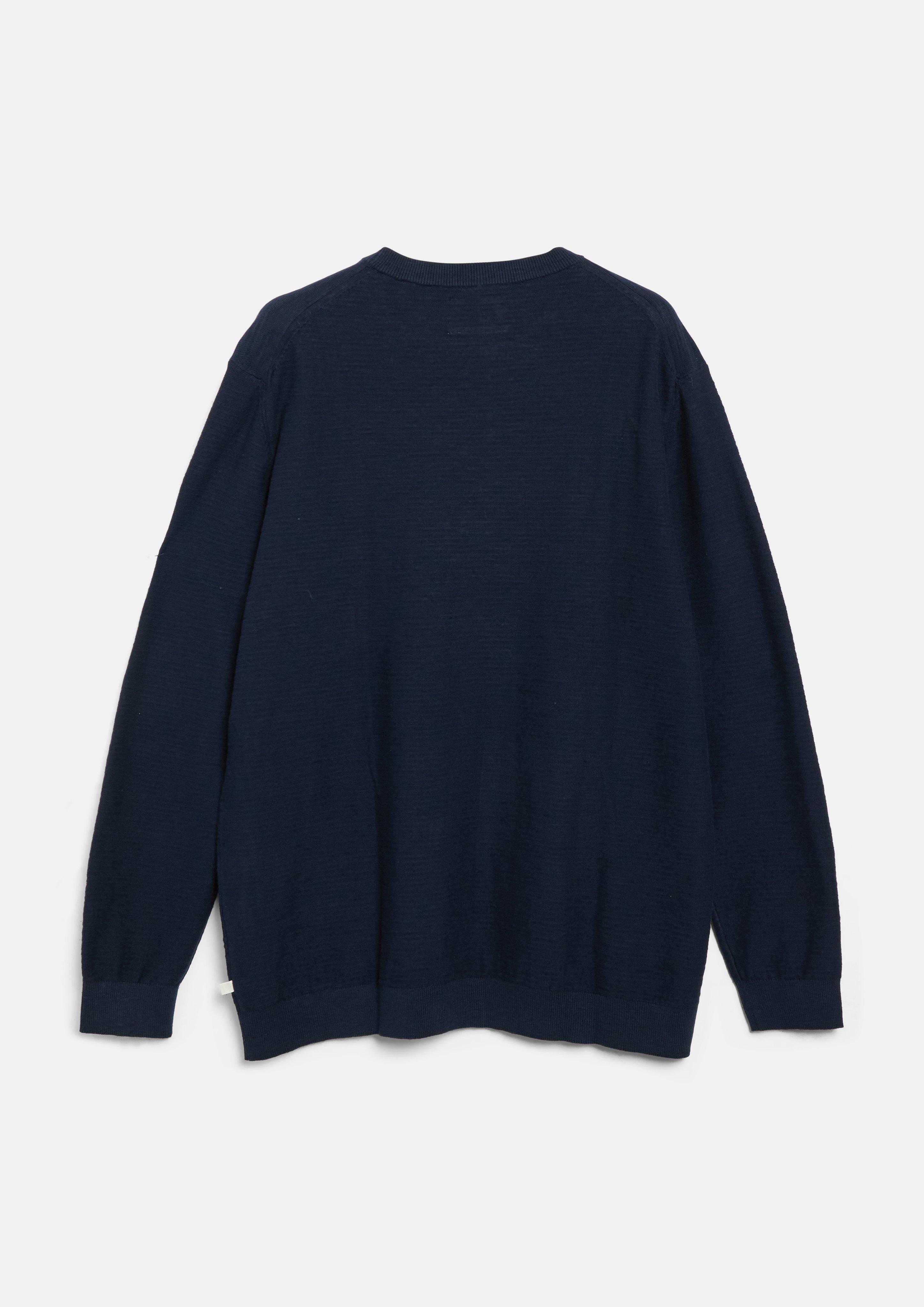 Hommes Pull en coton à effet flammé en bleu de s.Oliver Men Big Sizes