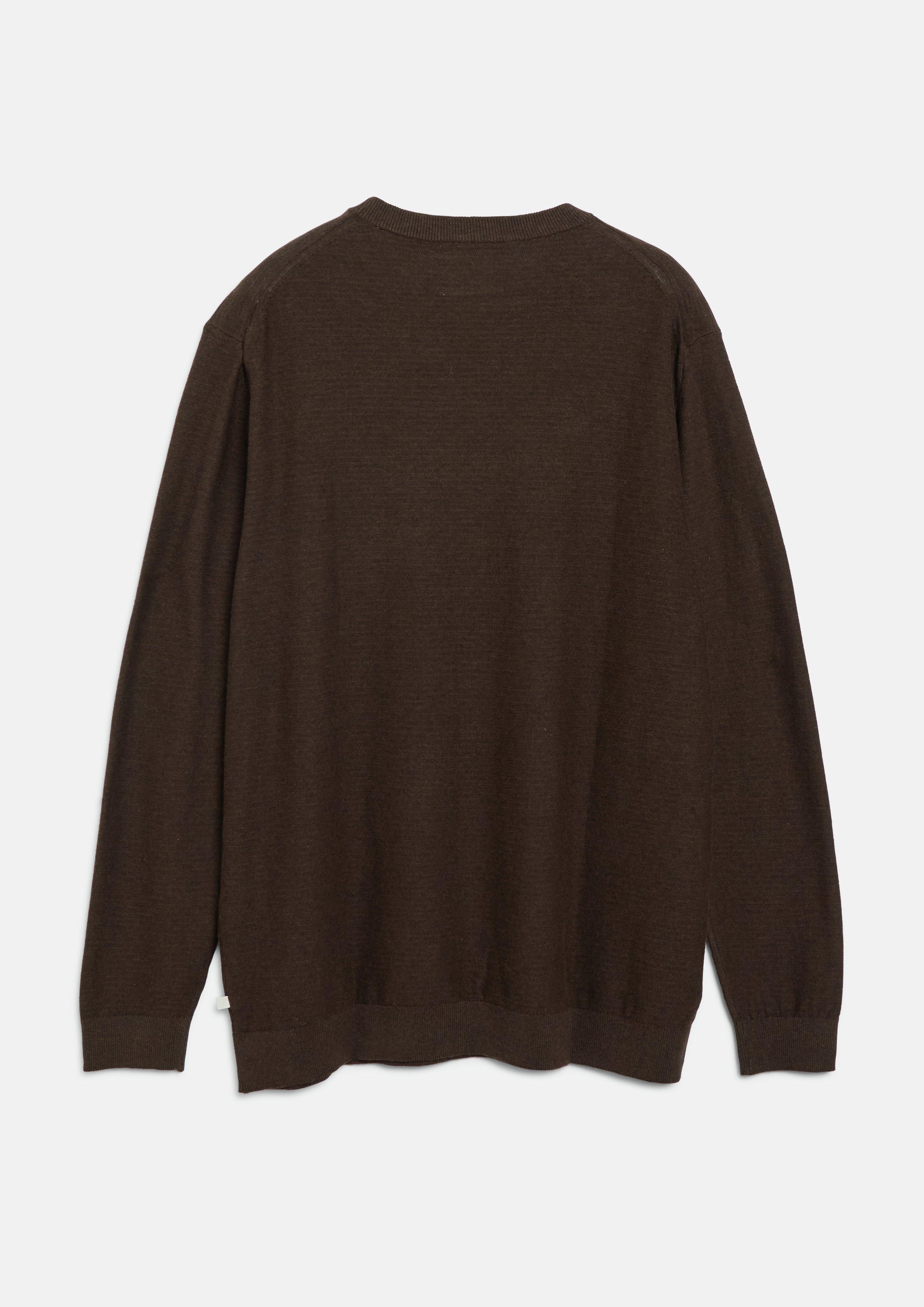 Hommes Pull en coton à effet flammé en brun de s.Oliver Men Big Sizes