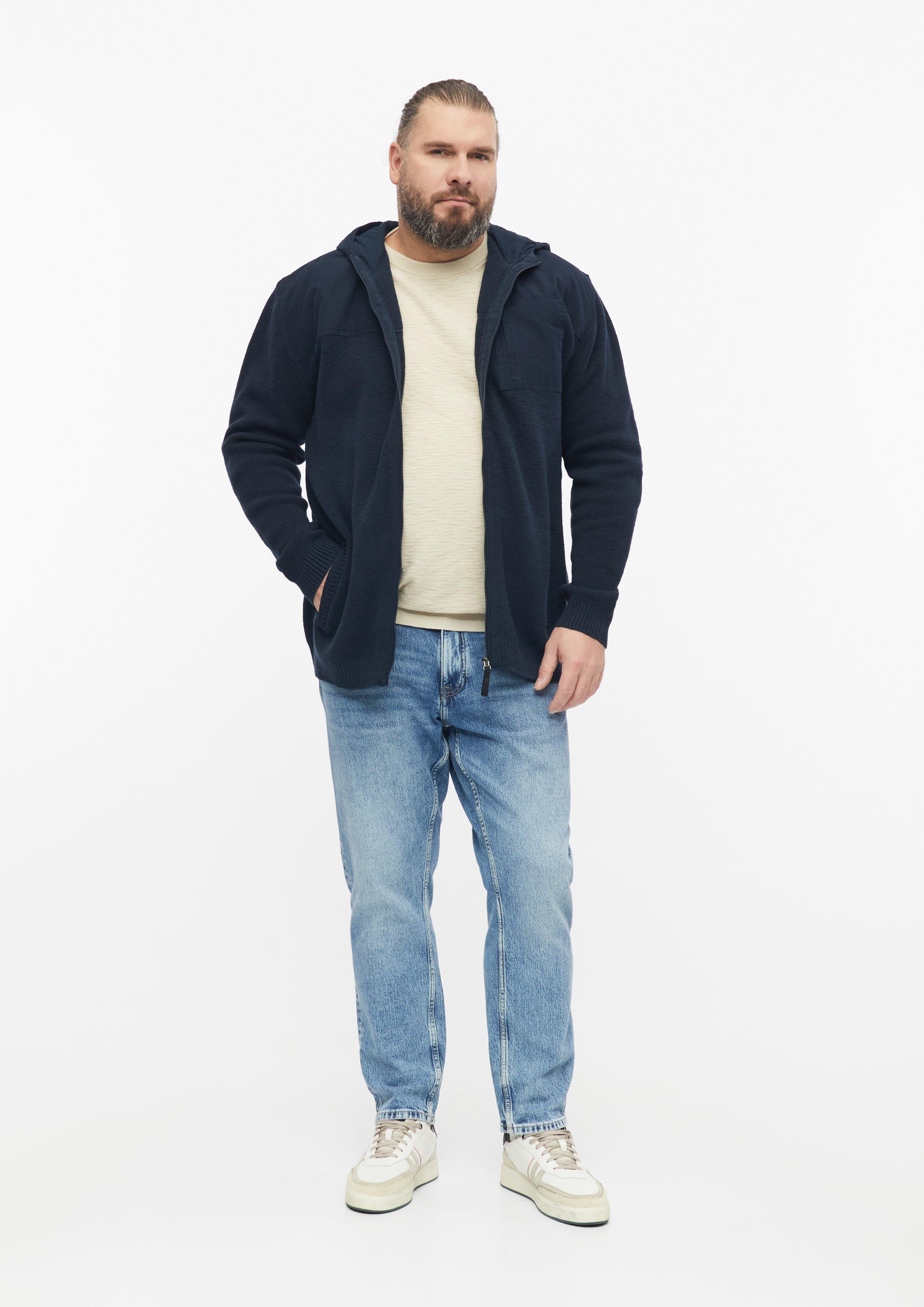 Hommes Pull en coton à effet flammé en beige de s.Oliver Men Big Sizes